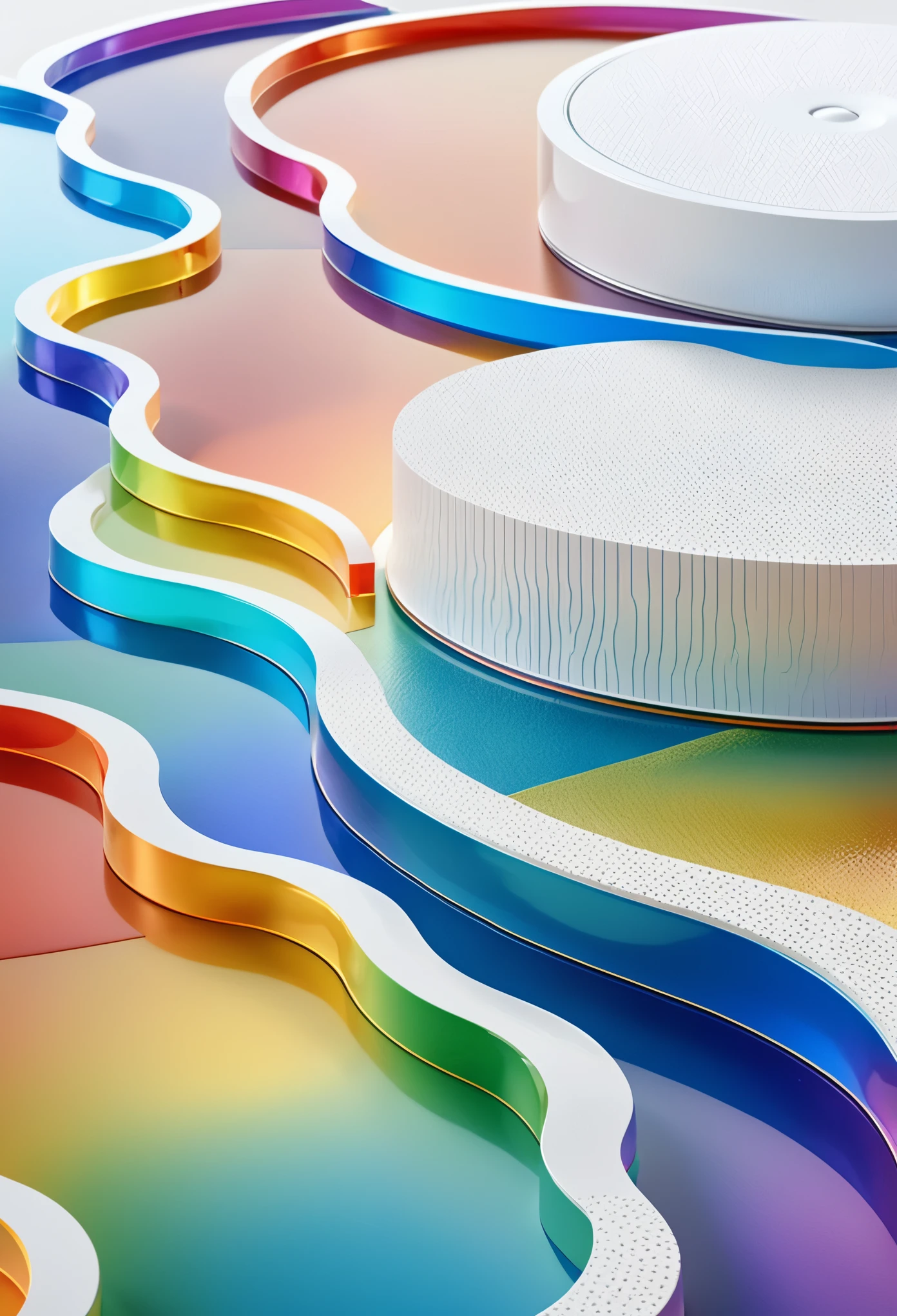 (((Rivers and mountains))),detail,textured,,Arthur effect,, Caustics,, rainbow colors, Designed by Dieter Rams, simple, detail丰富地发光, White background, Overclocked renderer, clean shadow, 4K