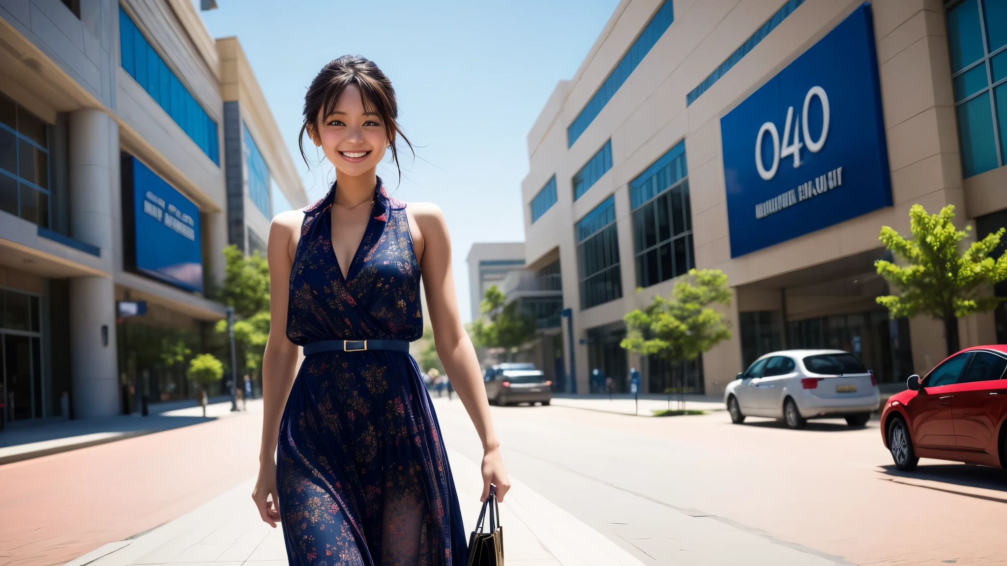 (best quality,4k,8k,highres,masterpiece:1.2),ultra-detailed, College Girl shopping in a mall, strutting her stuff, Smiling and laughing, Flirting with the viewer, HDR, 8k, absurdres, cinestill 800, sharp focus, add_detail:3 (solo woman) ASAKURA YUI JP