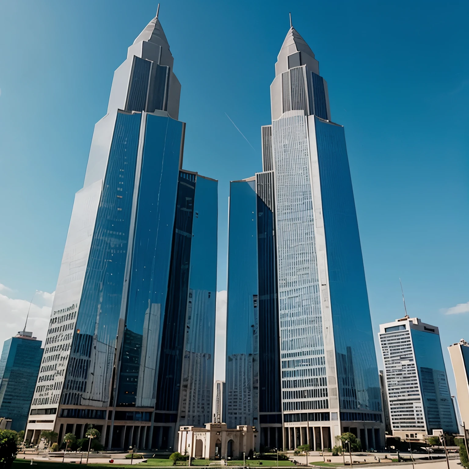 Haz una imagen de las torres gemelas