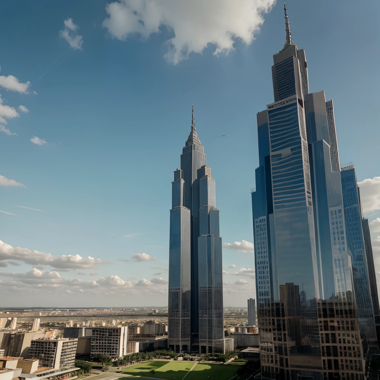 Haz una imagen de las torres gemelas