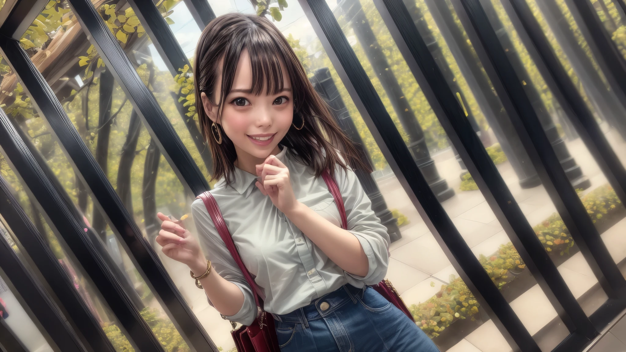 (best quality,4k,8k,highres,masterpiece:1.2),ultra-detailed, College Girl shopping in a mall, strutting her stuff, Smiling and laughing, Flirting with the viewer, HDR, 8k, absurdres, cinestill 800, sharp focus, add_detail:3 (solo woman) Tenchan