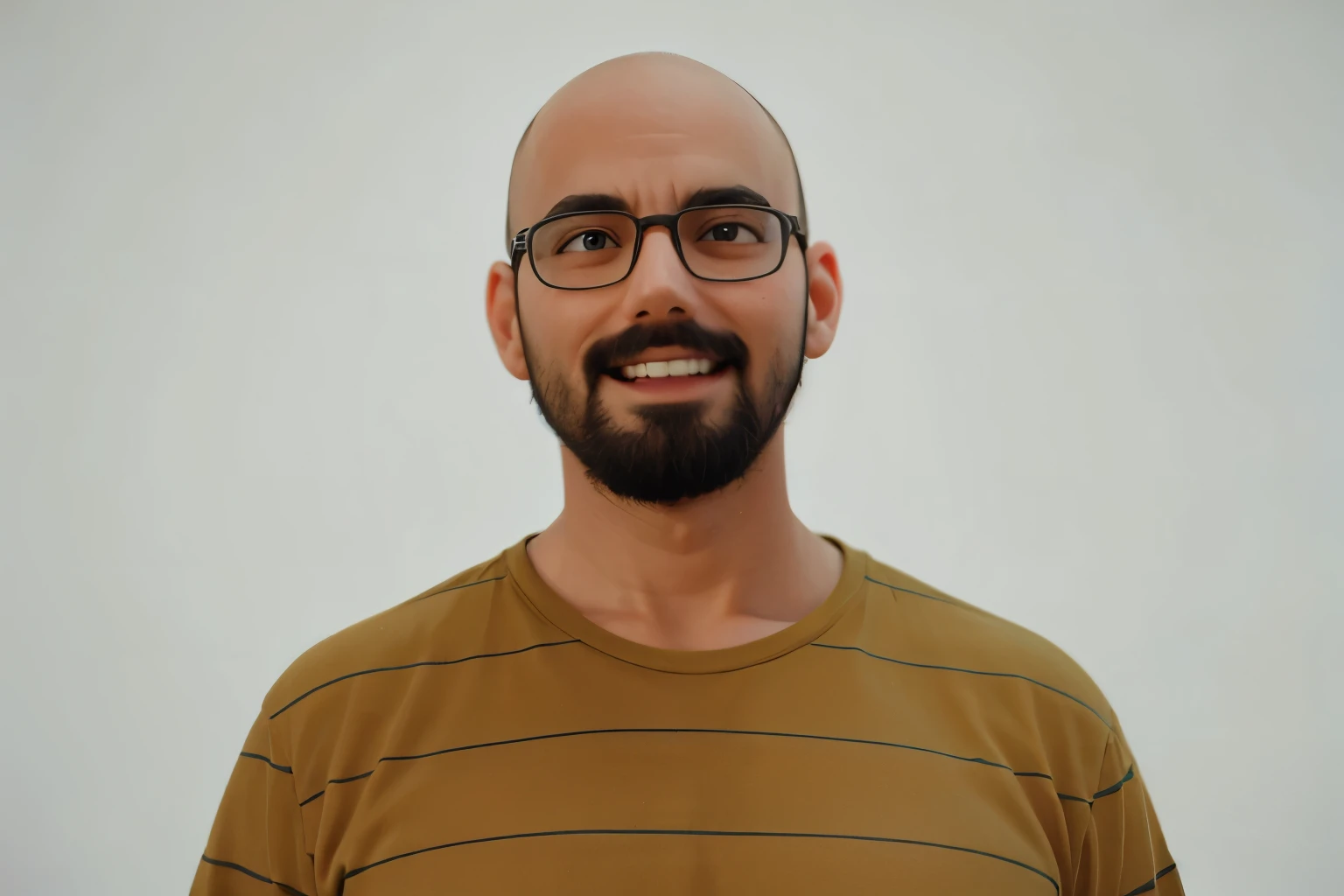 Man sitting on top of a laptop with happy expression