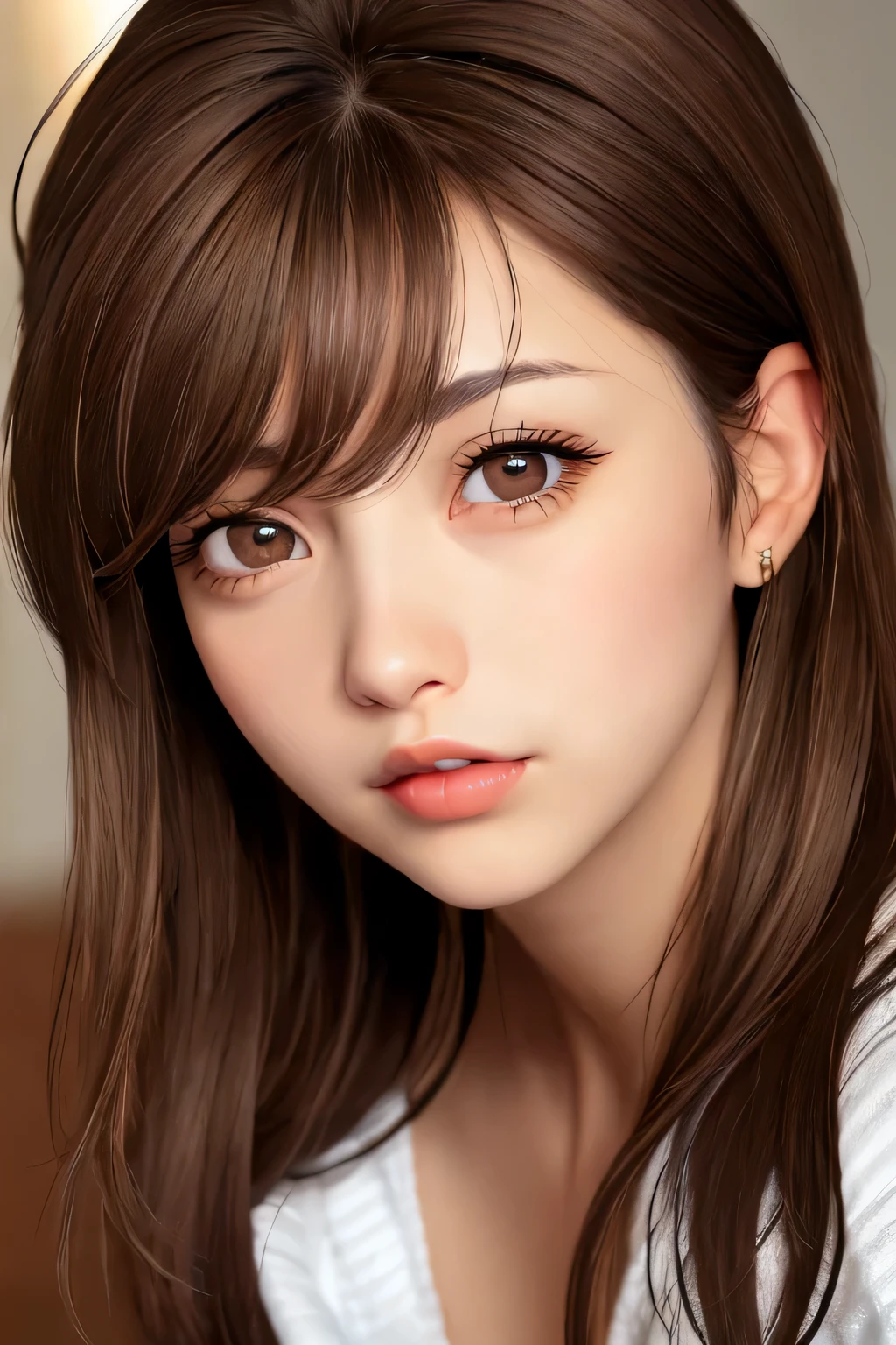 (dark brown eyes:1.2)