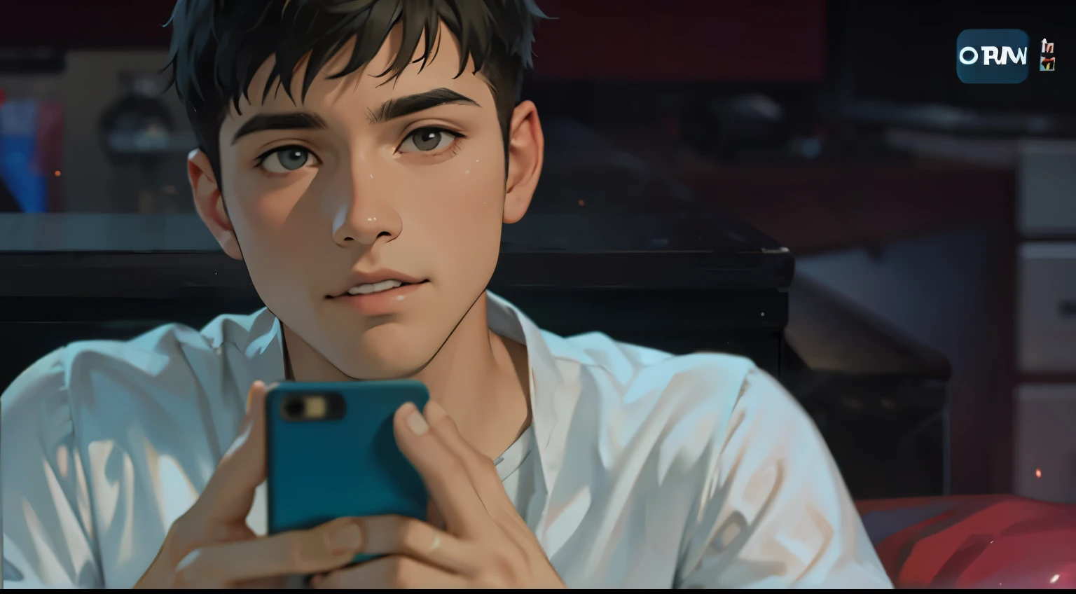 joven esta mirando a alguien