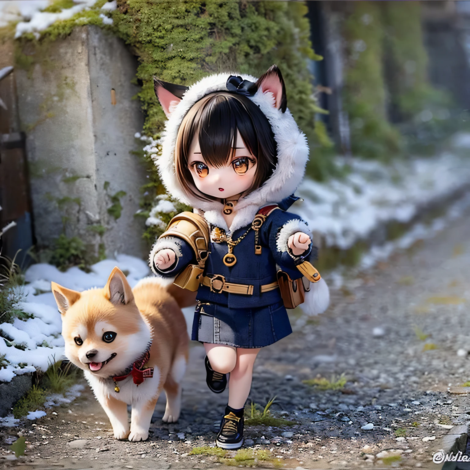 
shiba inu girls chibi run