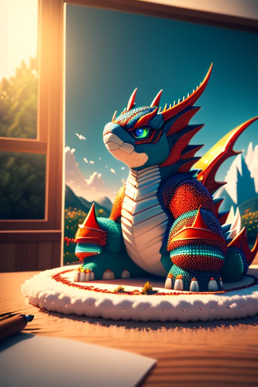 best quality,4k,8k,highres,masterpiece:1.2,ultra-detailed,realistic,photorealistic:1.37, HDR,UHD,studio lighting,ultra-fine painting,sharp focus,physically-based rendering,extreme detail description,professional,vivid colors,bokeh, huge gozilla, giant gozilla, spring morning,landscape