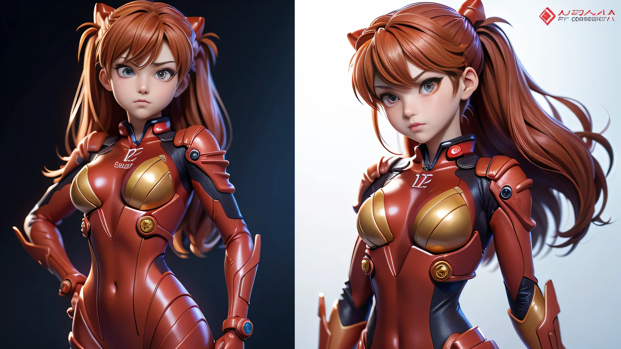 (highest quality, Masterpiece 1.2), (detailed eye:1.2), intricate details, Depth of the bounds written, 1 girl, Are standing, Soryu Asuka Langley,  plug suit, anger, blush, look away,,perfect body,(Lie:1.3)