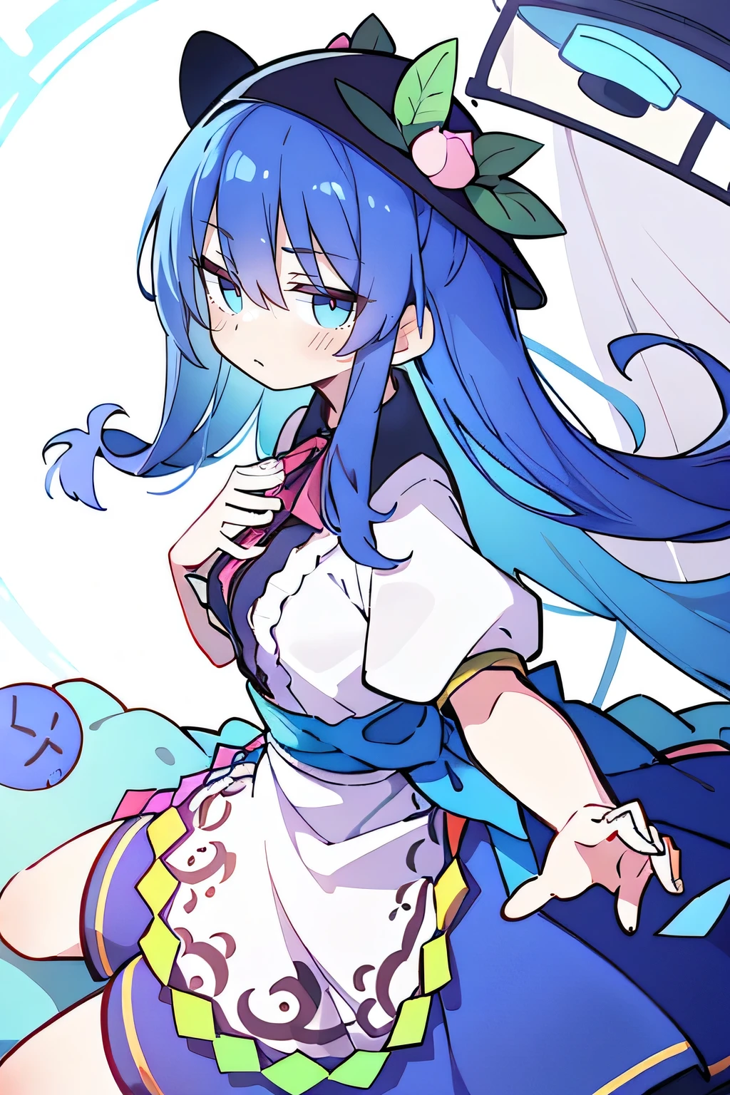 (masterpiece),best quality, expressive eyes, perfect face, 1girl,
bungalow , Put your hands on your waist,Fair, Gorgeous,japanese manga,girl,Laura,Young angels, blue hair, blue haired,tent , tent chest, tent breast, floating clothes,grab your waist, grab your waist