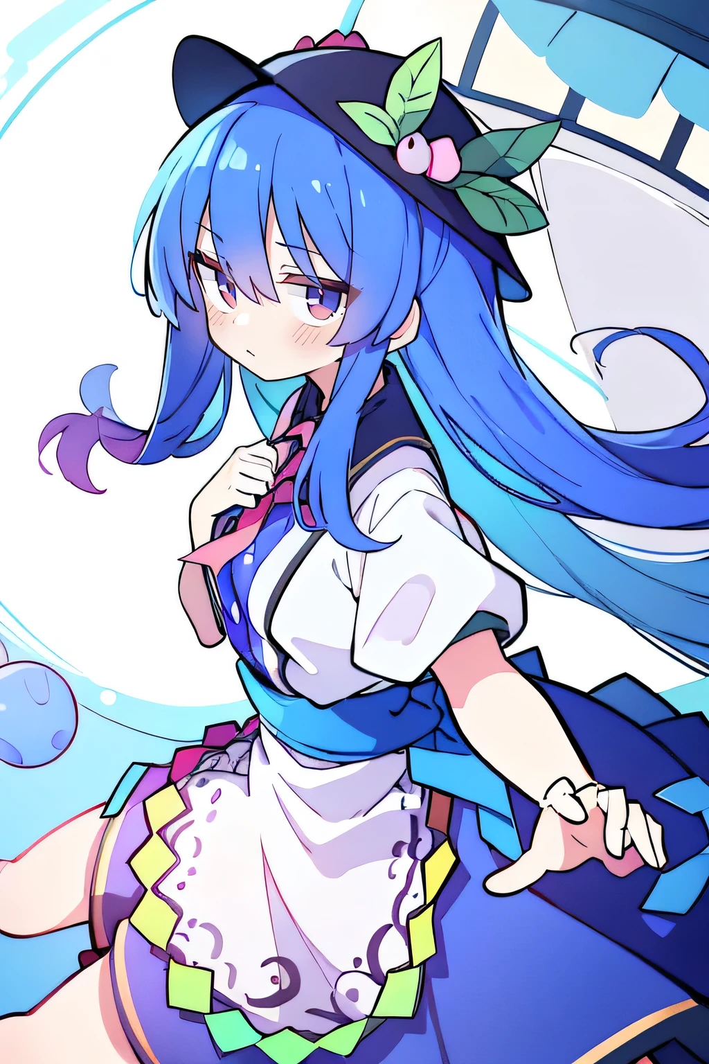 (masterpiece),best quality, expressive eyes, perfect face, 1girl,
bungalow , Put your hands on your waist,Fair, Gorgeous,japanese manga,girl,Laura,Young angels, blue hair, blue haired,tent , tent chest, tent breast, floating clothes,grab your waist, grab your waist