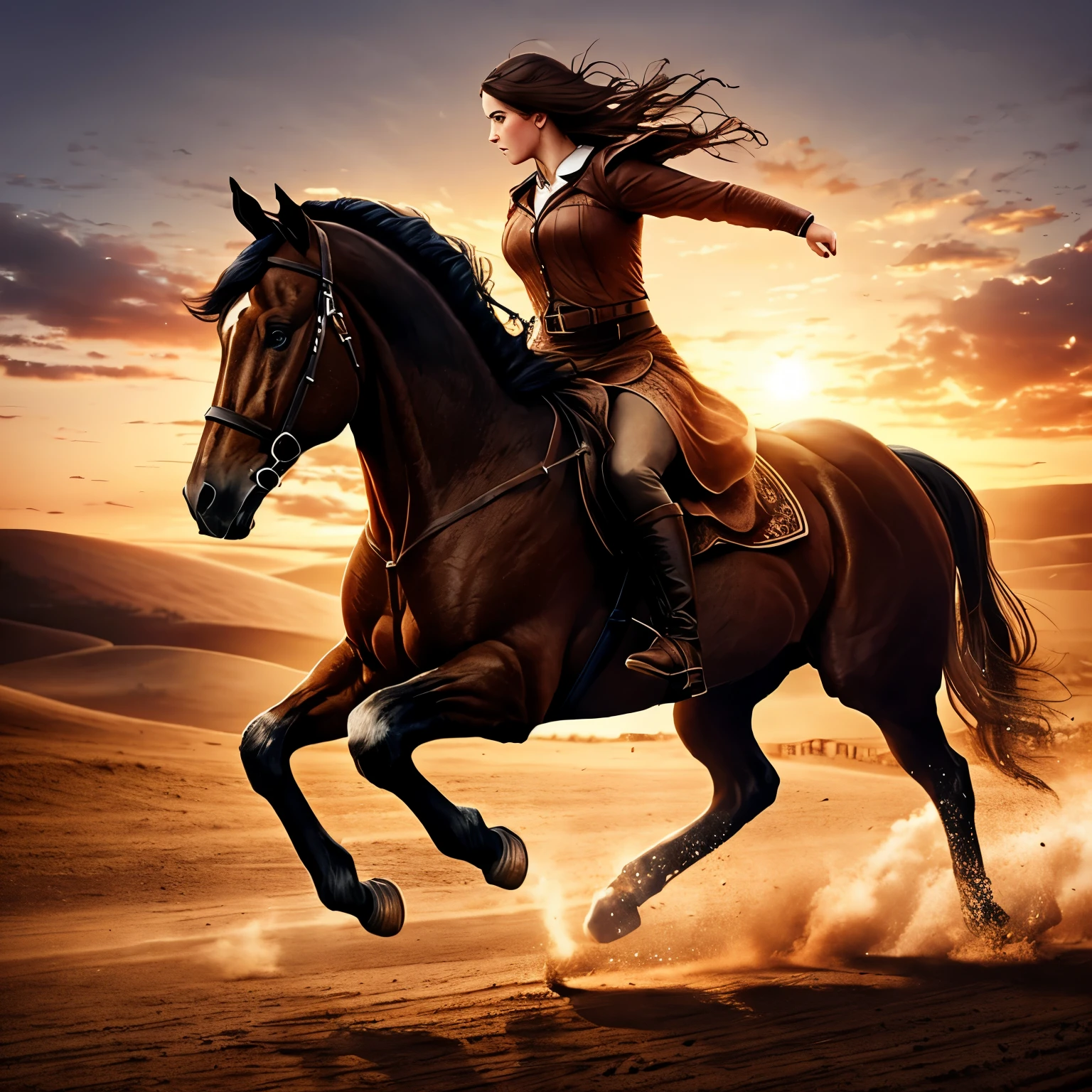 War Horse Dance ,One person and one horse