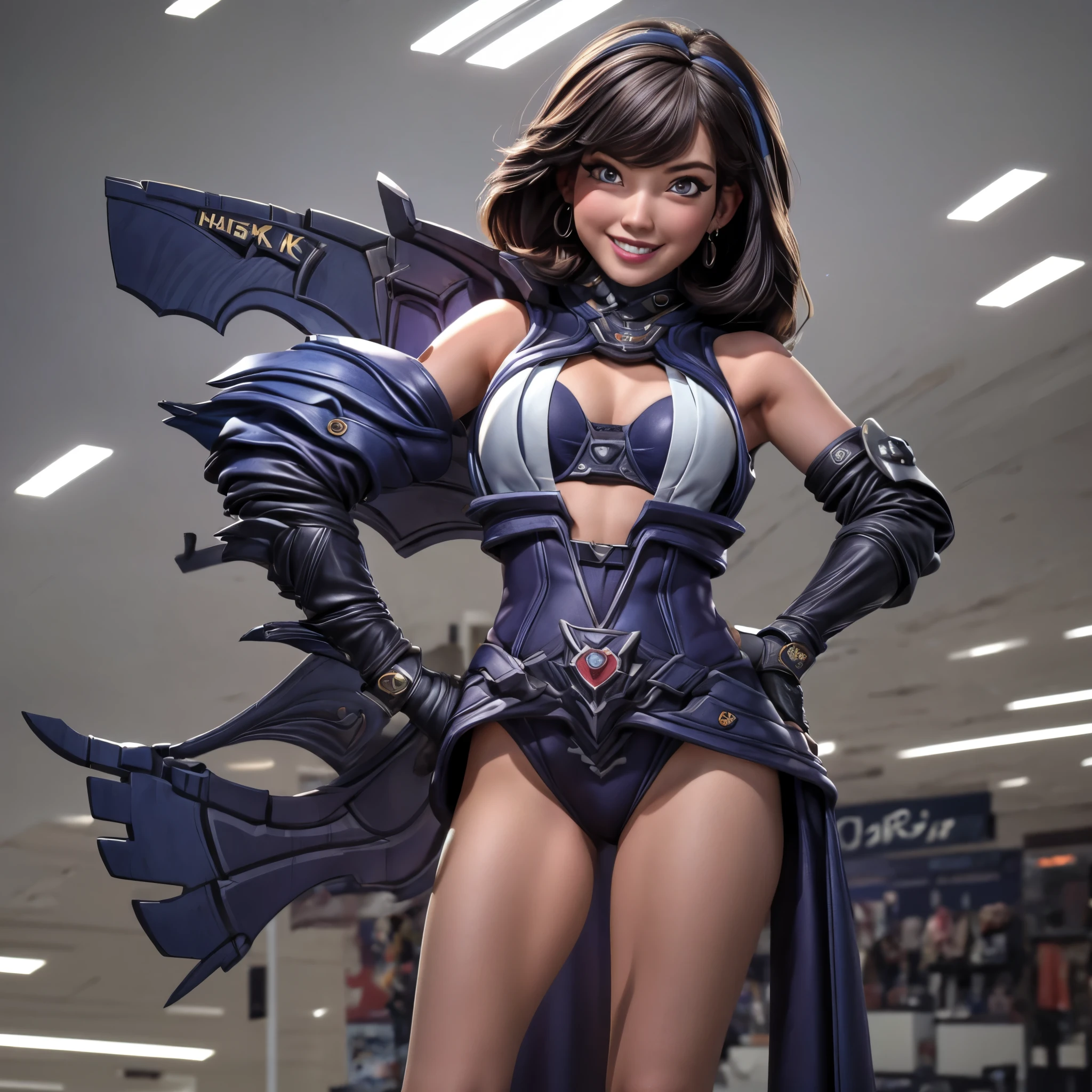 (best quality,4k,8k,highres,masterpiece:1.2),ultra-detailed, College Girl shopping in a mall, strutting her stuff, Smiling and laughing, Flirting with the viewer, HDR, 8k, absurdres, cinestill 800, sharp focus, add_detail:3 (solo woman) Villainess, 1girl, gal