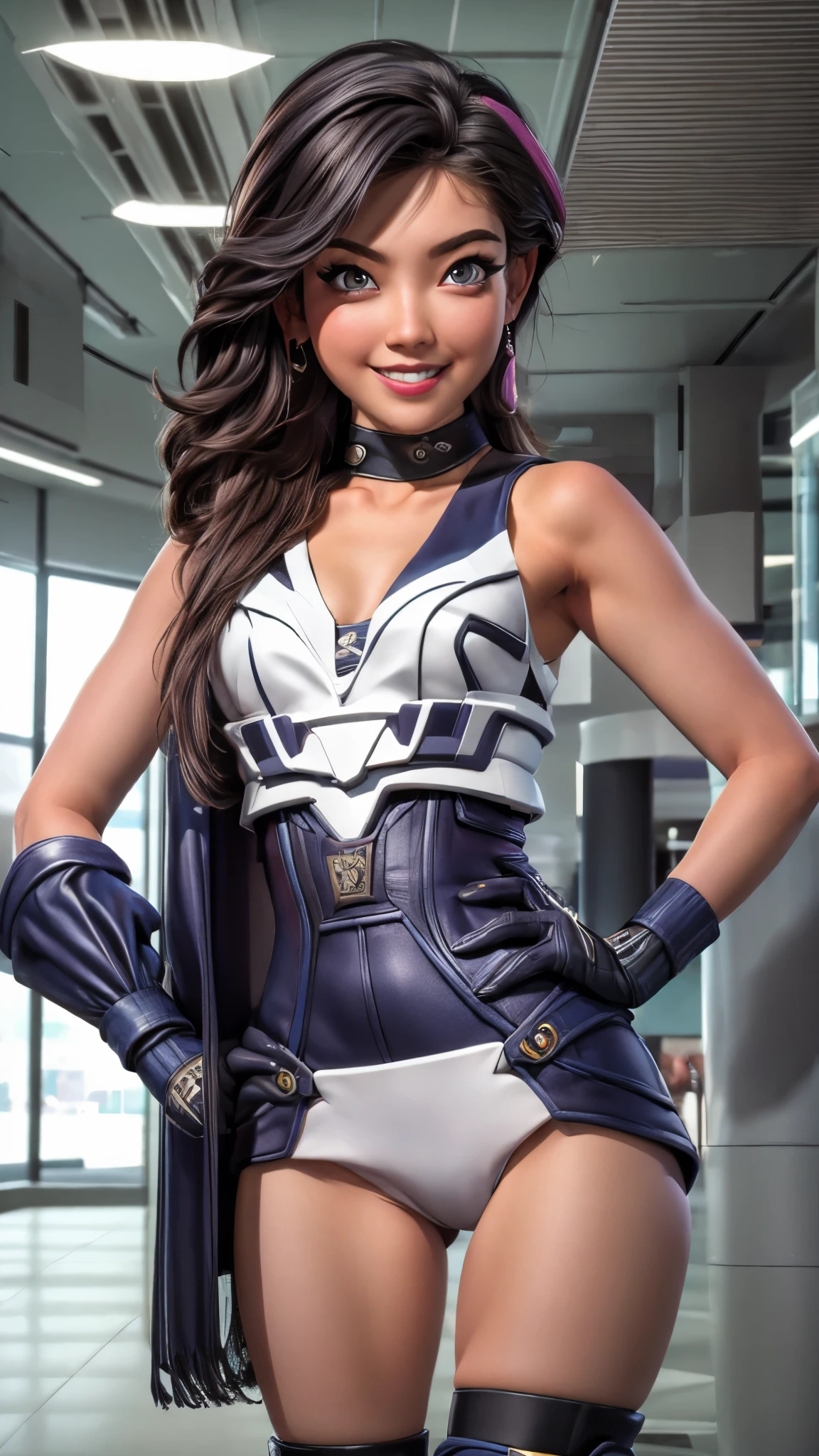 (best quality,4k,8k,highres,masterpiece:1.2),ultra-detailed, College Girl shopping in a mall, strutting her stuff, Smiling and laughing, Flirting with the viewer, HDR, 8k, absurdres, cinestill 800, sharp focus, add_detail:3 (solo woman) Villainess, 1girl, gal