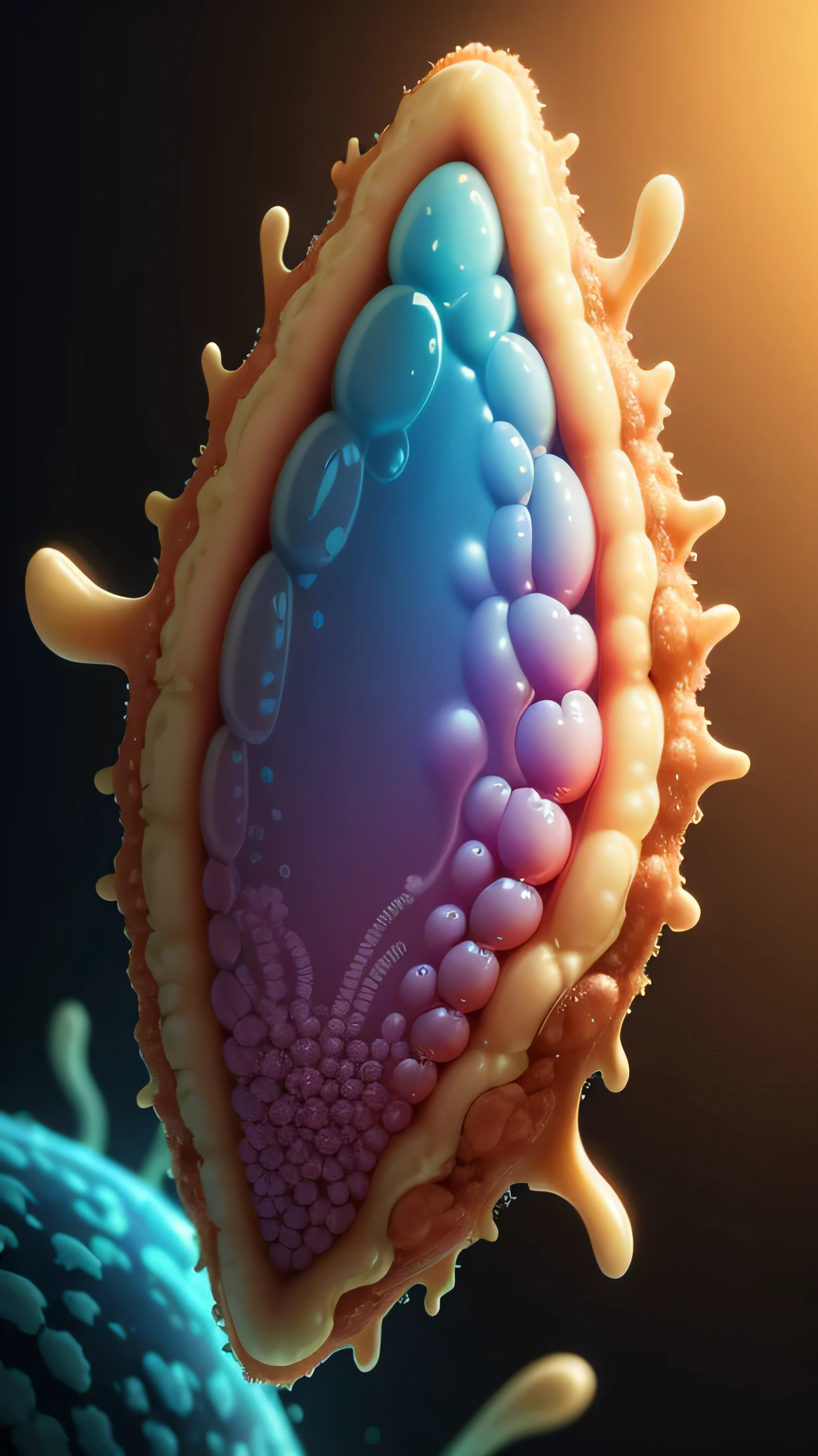 Cute bacteria, 8k, high resolution 