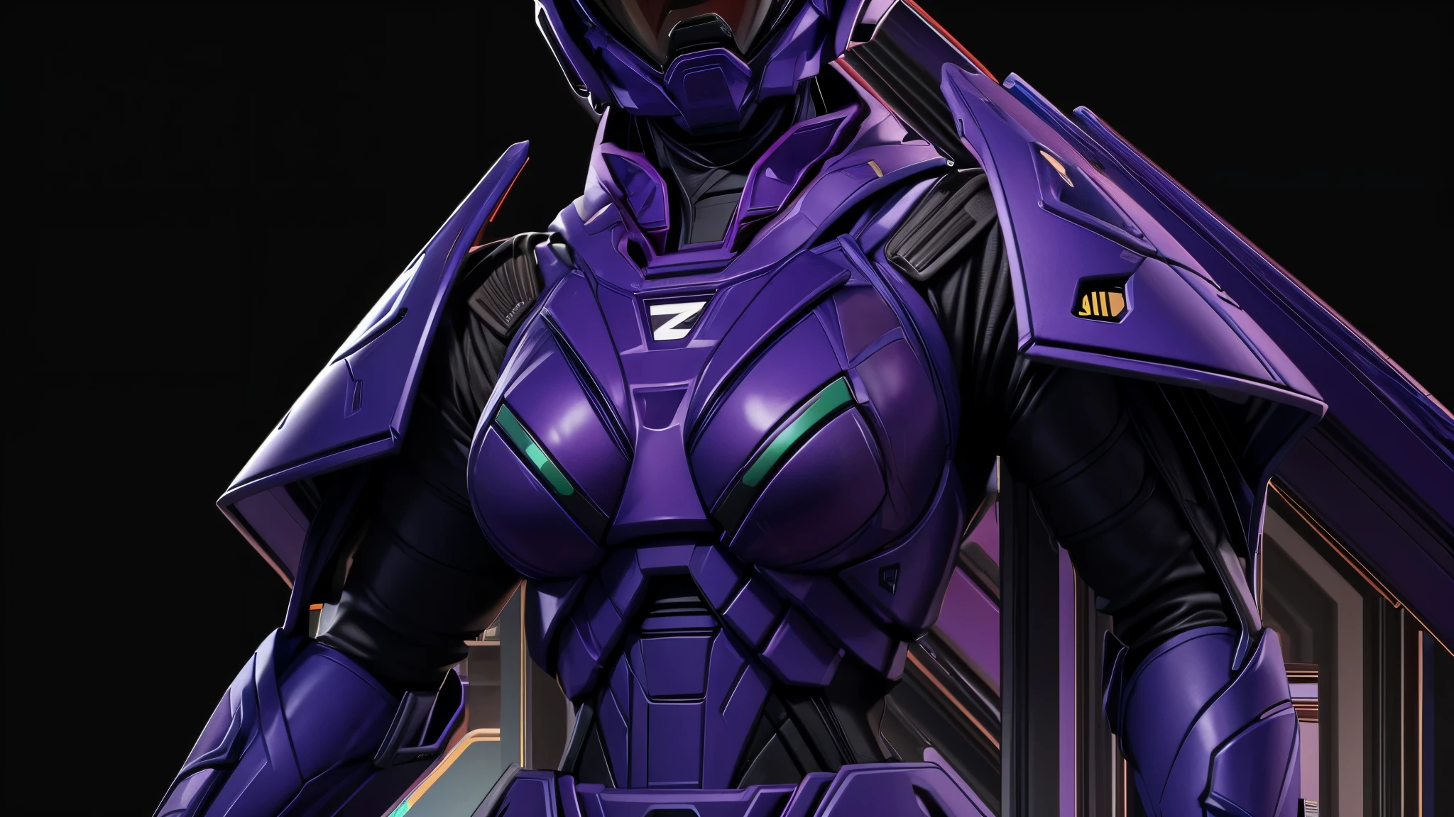 (best quality,4k,8k,highres,masterpiece:1.2),ultra-detailed, Armored Female Trooper, violet colored armor, helmet theme after a fighter jet's cockpit, no background, HDR, 8k, absurdres, cinestill 800, sharp focus, add_detail:3 (solo woman) Sentai,