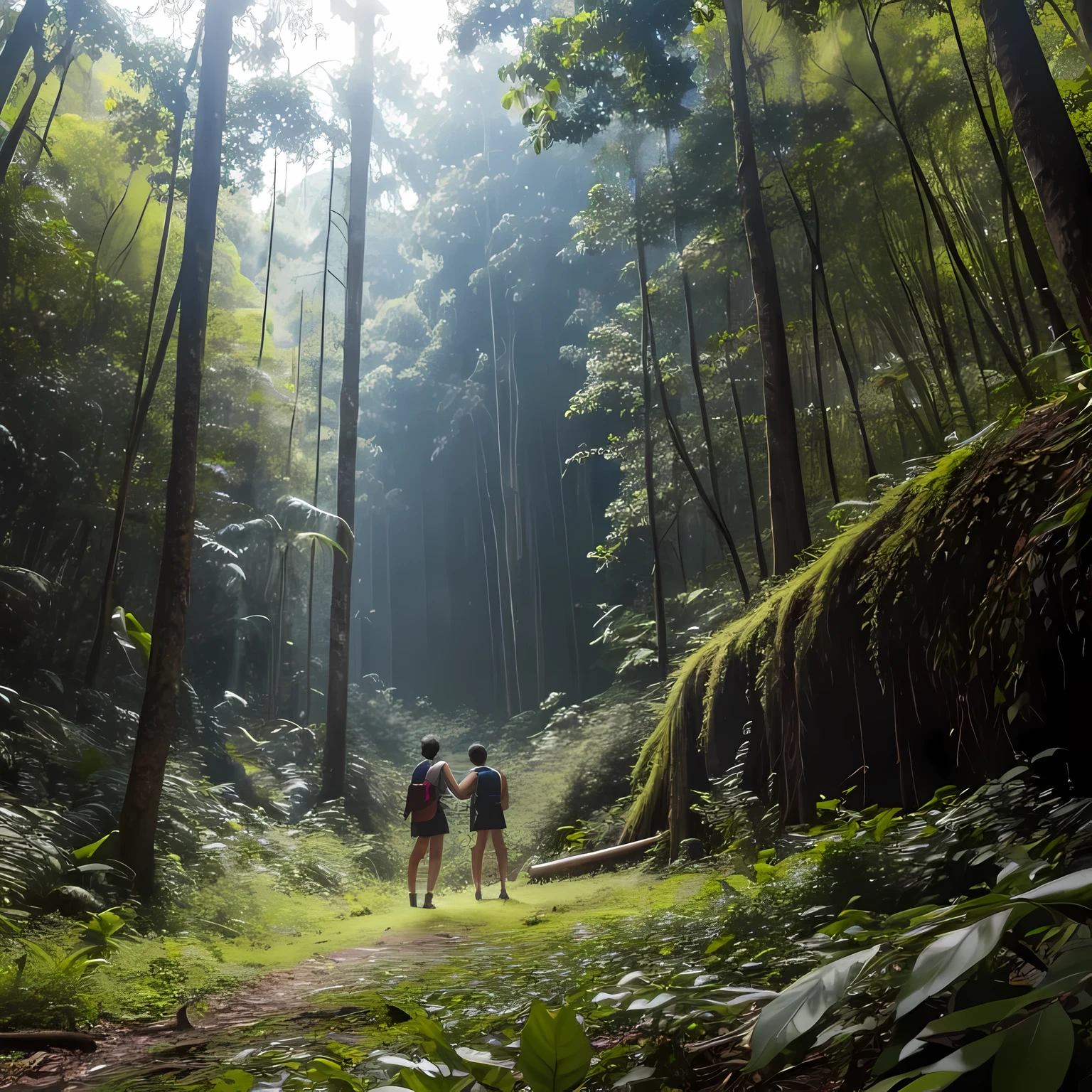 Buat video hutan dan pendakian