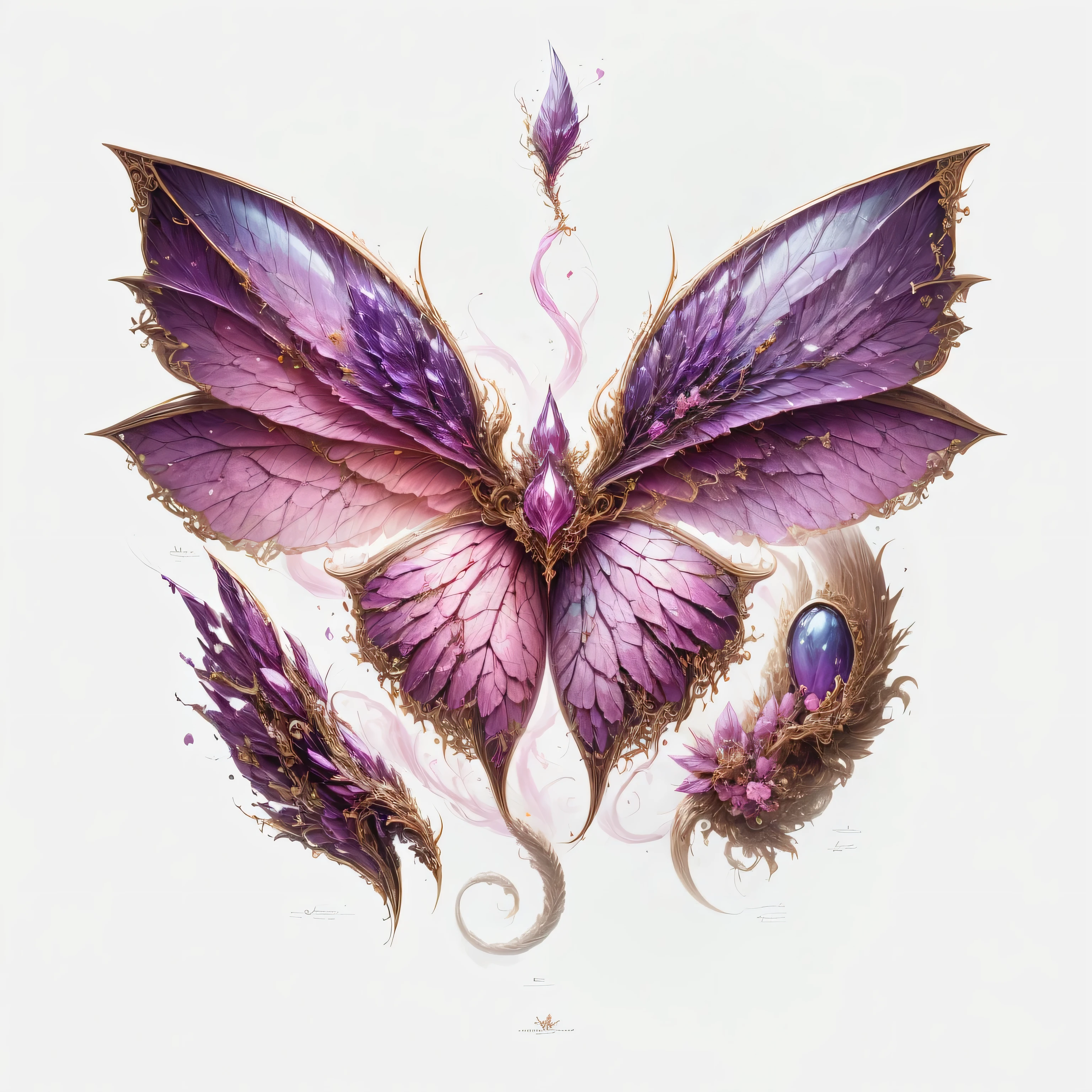 pink charm dragon,Pink bat dragon wings,dragon scale,Barbie powder