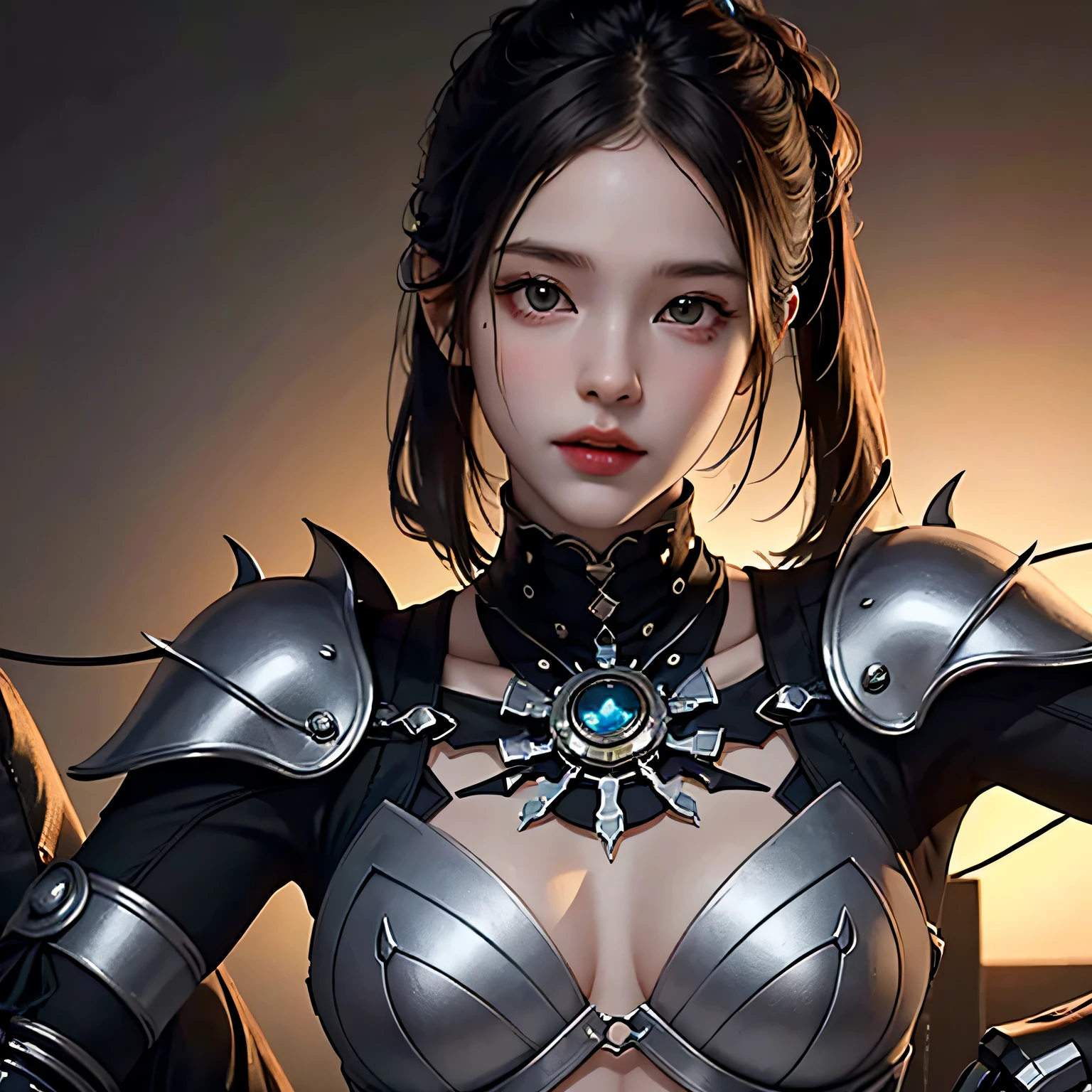 1 mechanical girl,((Super realistic details)), portrait, global illumination, Shadow, octane rendering, 8K, super sharp,Metal,Complex, ornaments, cool color, egyptian details, highly Complex details, realistic light, Trending on CGsociety, shining eyes, Face-to-face camera, neon details, mechanical limbs,blood vessels connected to tubes,mechanical spine attached to the back,Mechanical cervical spine attached to the neck,sitting,Wires and cables connecting to the head