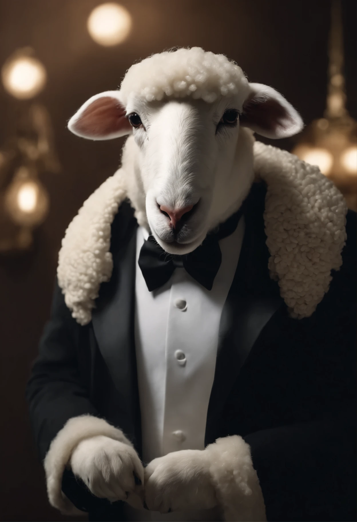 Tuxedo anthropomorphic sheep butler、Welcome、