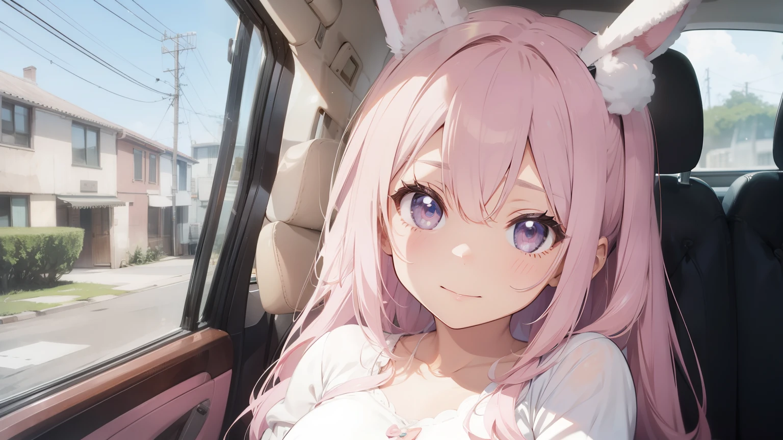 Fluffy long rabbit ears
