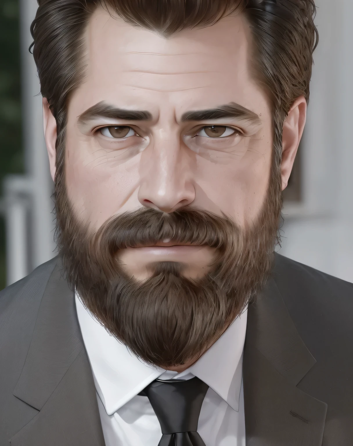 (best quality,4k,8k,highres,masterpiece:1.2),ultra-detailed,(realistic,photorealistic,photo-realistic:1.37),50-year-old man,medium:portrait,masculine features,expressive eyes,beard and mustache,weathered skin,strong facial bone structure,sharp jawline,handsome smiles,natural lighting,warm color tones,detailed clothing,stubble,confident poses,urban background,well-groomed hairstyle,deep gazes,stylish attire,subtle wrinkles,maturity and elegance,mysterious atmospheres,bold and charismatic expressions,intense gazes,professional men,refined style,experienced looks,serious yet approachable,aged to perfection,a touch of grays,gentlemen with character,exquisite details,stainless suits,confidence in their eyes,expertly tailored outfits,wise and knowledgeable,classic yet modern vibes,aura of sophistication,brooding sensibilities,contemplative expressions,refined gentlemen with timeless charm,sparkling eyes and wisdom,impeccable taste,handsome gentlemen,commanding presence,confident gentlemen with a touch of vulnerability,brooding and intense,life-experienced faces.