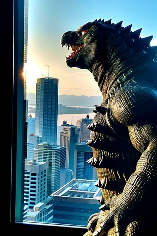 ((best quality)), ((masterpiece)), (detailed),Godzilla