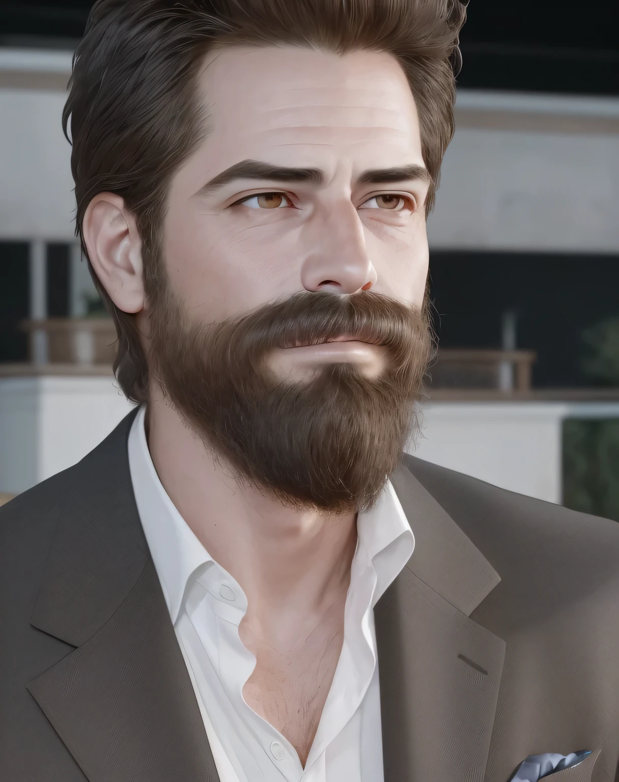 (best quality,4k,8k,highres,masterpiece:1.2),ultra-detailed,(realistic,photorealistic,photo-realistic:1.37),80-year-old man,medium:portrait,masculine features,expressive eyes,beard and mustache,weathered skin,strong facial bone structure,sharp jawline,handsome smiles,natural lighting,warm color tones,detailed clothing,stubble,confident poses,urban background,well-groomed hairstyle,deep gazes,stylish attire,subtle wrinkles,maturity and elegance,mysterious atmospheres,bold and charismatic expressions,intense gazes,professional men,refined style,experienced looks,serious yet approachable,aged to perfection,a touch of grays,gentlemen with character,exquisite details,stainless suits,confidence in their eyes,expertly tailored outfits,wise and knowledgeable,classic yet modern vibes,aura of sophistication,brooding sensibilities,contemplative expressions,refined gentlemen with timeless charm,sparkling eyes and wisdom,impeccable taste,handsome gentlemen,commanding presence,confident gentlemen with a touch of vulnerability,brooding and intense,life-experienced faces.