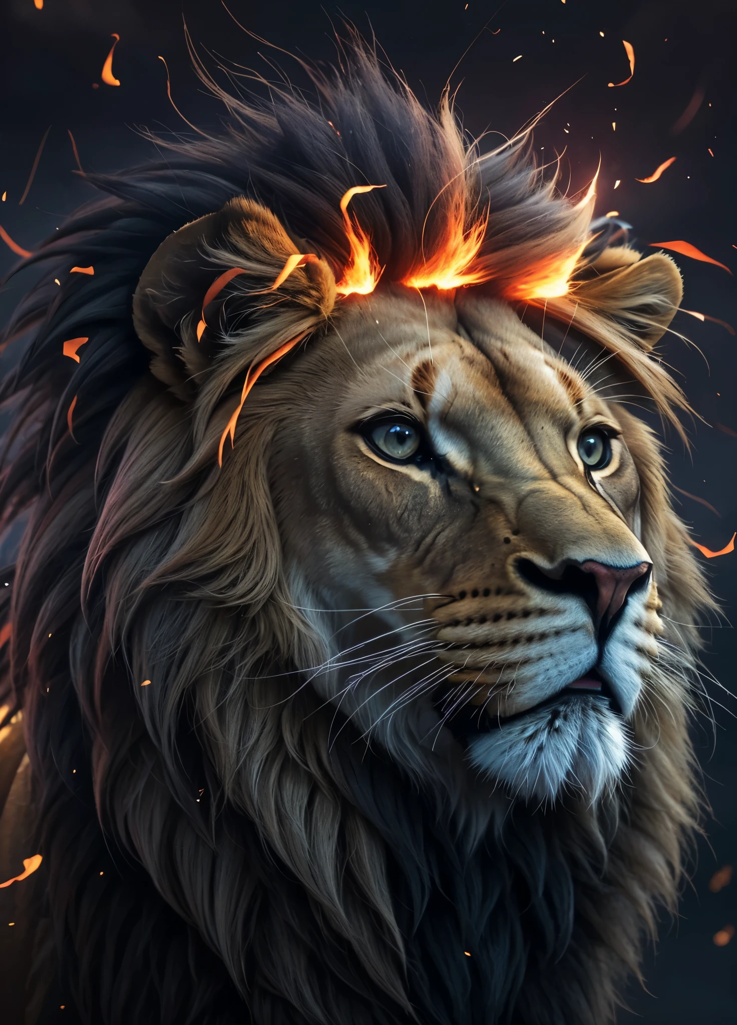 Lion, Divine Lion, naturais, Natureza, Natureza, Linda, Rendering, fotorrealista, UltraHigh definition, 4K, texturasdetalhadas, thunder, sombras detalhadas, cores detalhadas, por do sol, sol se pondo, Sunset, Natureza Linda, Grande Divino, por do sol, contraste detalhado, Contraste realista, high resolution, cores detalhadas, fogo, eletricidade, divina criatura, 8k, realista detalhado, 16k, 8k, High definition, contraste detalhado, Contraste realista, high resolution, cores detalhadas, fogo, eletricidade, divina criatura, 8k, realista detalhado, elegante, 