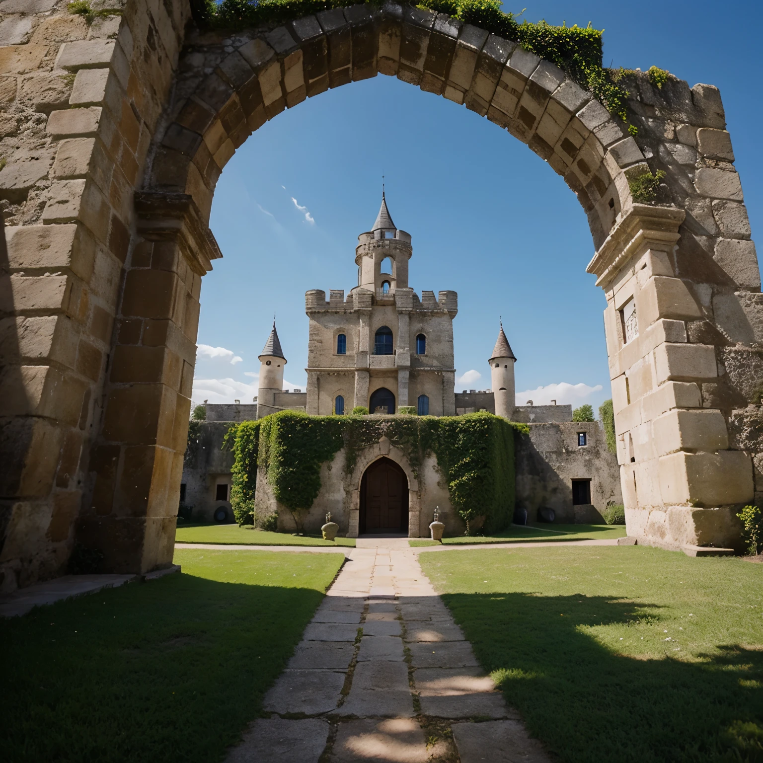 Pasadizos secretos debajo de un castillo 