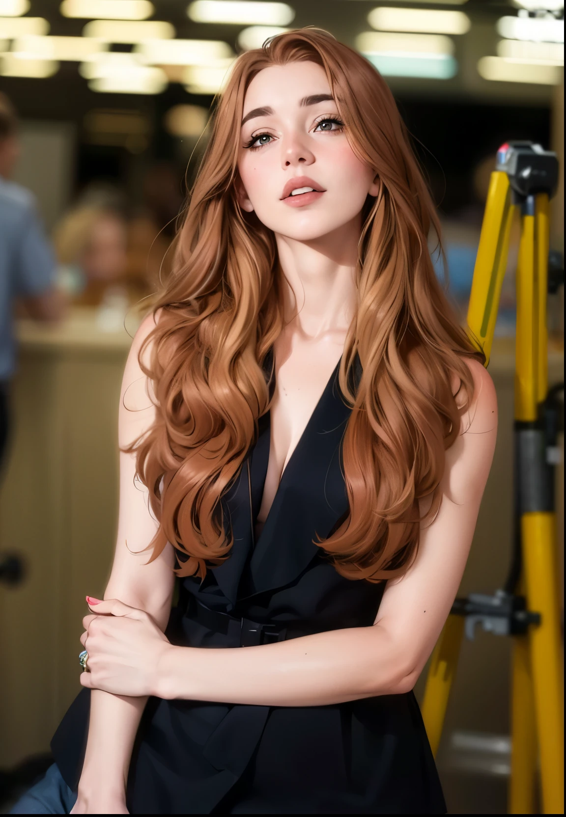 Marina Ruy Barbosa, extremamente realista, muito linda, ruiva