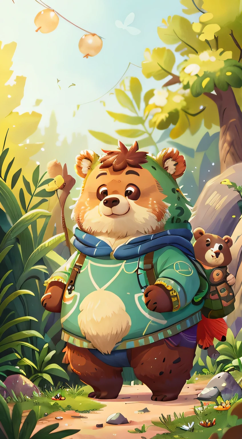 A bear, zoo, many tiolet, happy, happy, perfect quality, clear focus (clutter - home: 0.8), (masterpiece: 1.2) (realistic: 1.2) (bokeh) (best quality) (detailed skin: 1.3) (intricate details) (8K) (detail eyes) (sharp focus), (happy)