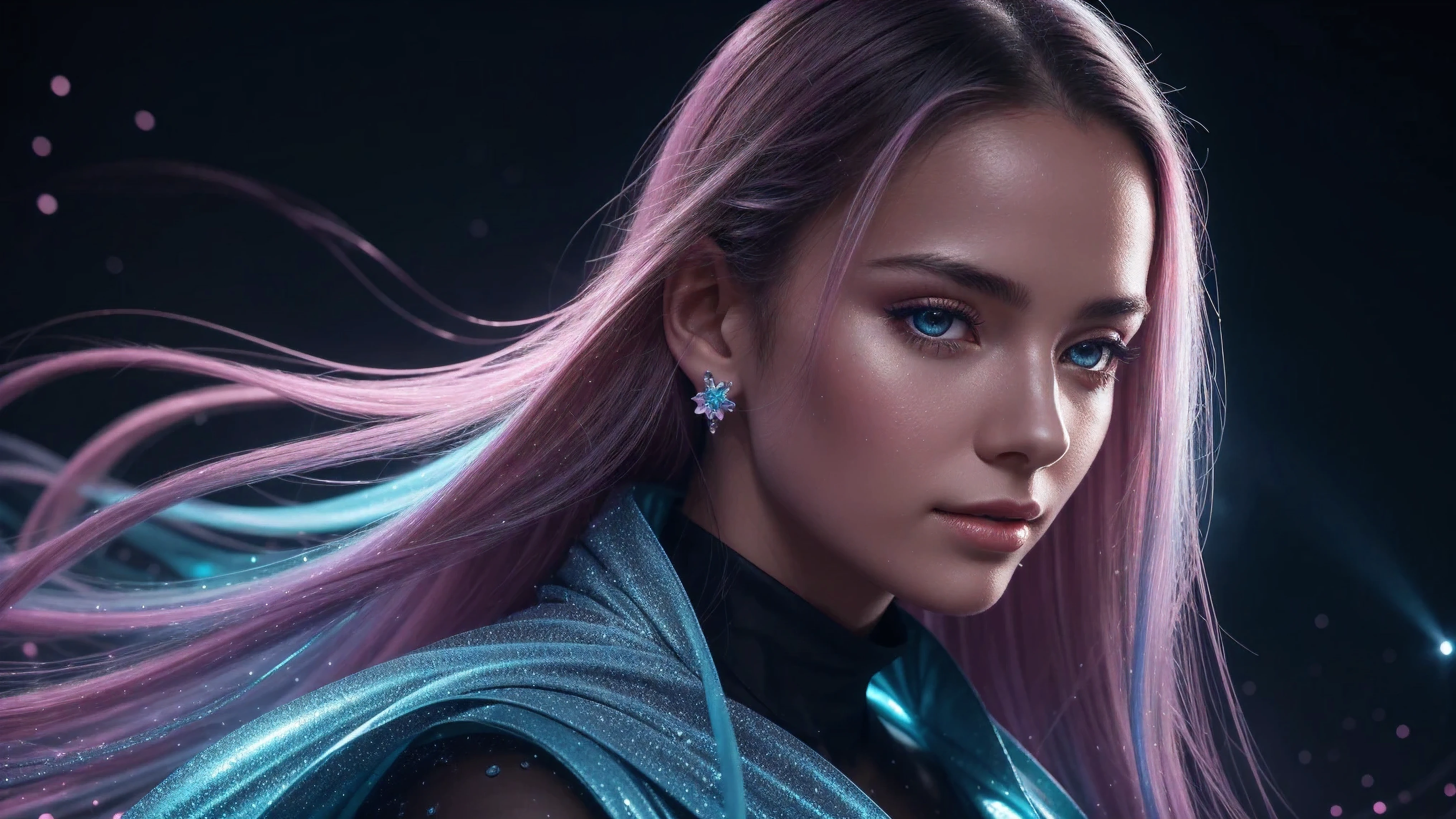 close-upBeautiful realistic girl with blue long hair in the fog,deep atmosphere ,Close-up of clean skin with detailed skin ,,in black tights and a pink blouse ,on an orange background ,Against the background of the starry sky,Bright makeup,EARRINGS WITH GLITTERS,two-leaf gray flower,translucent speckled bifoliate gray,Bioluminescent - Ultra High Quality 8K Music Equalizer, high passion, Rich colors, Soft light, Super detailed photos. ultra high quality 8K, high passion, Noise reduction, яркие Rich colors.. high quality, 8k Ultra HD, high passionhigh quality,мягкие close focus,very beautiful flower, translucent red lily of the valley with dew drop flower, bioluminescent flower glows and shimmers, he grows in a mysterious forest, shrouded in mystery, Сверхhigh quality 8k, high contrast t, Rich colors, Soft light, Ultra-detailed photos. Сверхhigh quality 8k, tall with the spotlight on a girl in a black and red dress.., High detail, realistic beautiful girl with long light yellow hair, Gradient ,girl with good charisma, creative approach to non-standard poses,., Girl in miniskirt, there are splashes of silver dust, and behind him nebula, atmospheric lighting, surrounded by wet dew drops, behind the fantasy world, on a beautiful background, glare, shine, shine, spray drops, high quality, 8k Ultra HD, high contrast, high quality, Soft light, Close-up of a beautiful realistic girl with BRIGHT WHITE TURQUOISE and pink long hair......... ,Close-up of clean skin with detailed skin ,full length, in a short miniskirt, Preparation Realistic room with silver patterns with pearlescent shine,in drops of dew, stands in a beautiful place where there are a lot of rubber hearts ,everything around is pink and blue,grow along the edges with flowers,in the moonlit meadow ,nebula,epic mood,Best quality,ultra detail,Contrast,clear focus,volumetric light