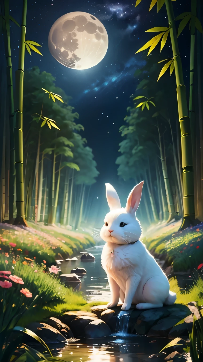 Real snow-white fine rabbit hair