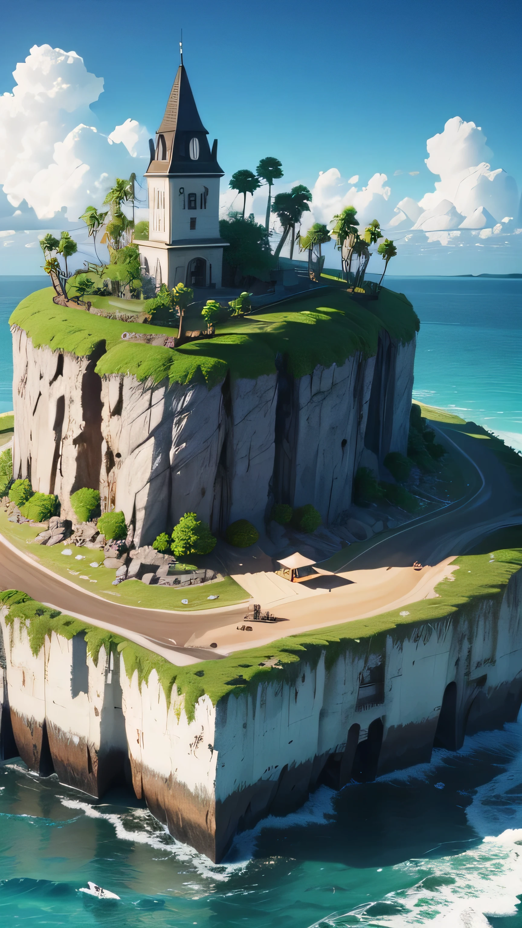ghost island, 8k, high quality