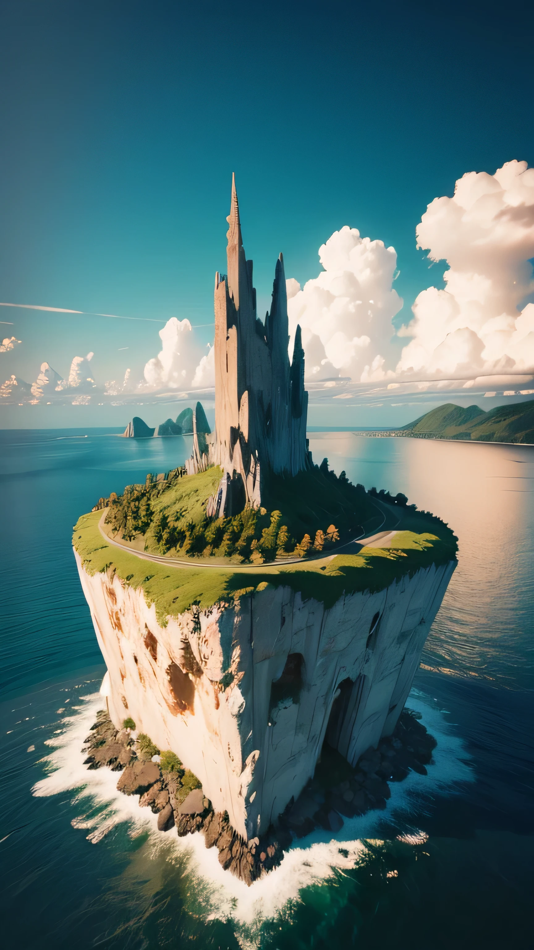 ghost island, 8k, high quality