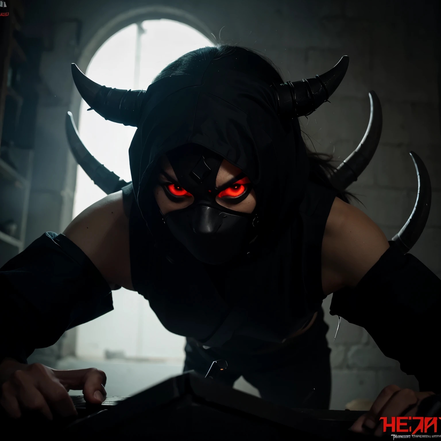 A ninja demon that wants to kill many bad people