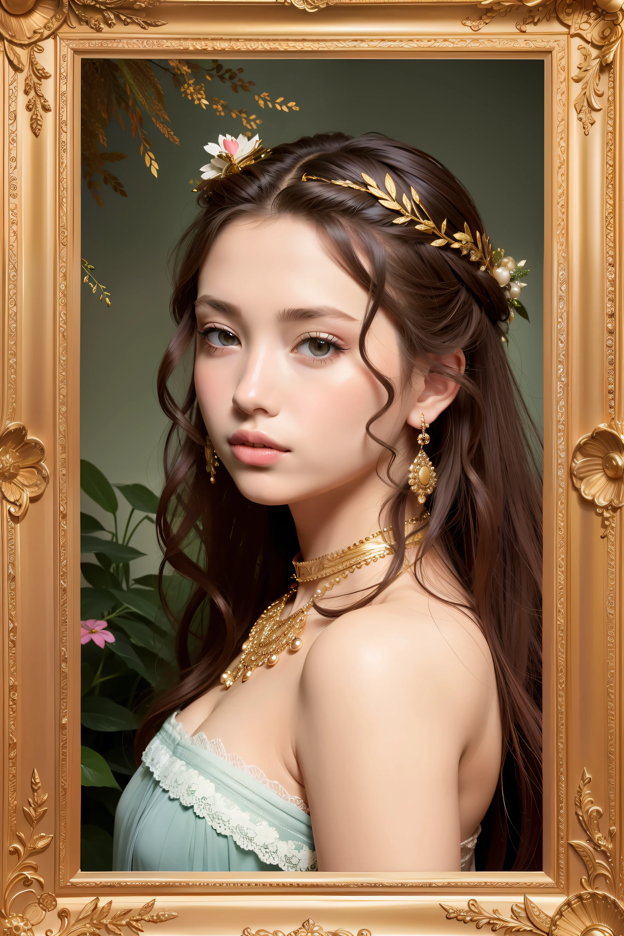 masterpiece, Best quality, Portrait of 1 girl, jellyfish