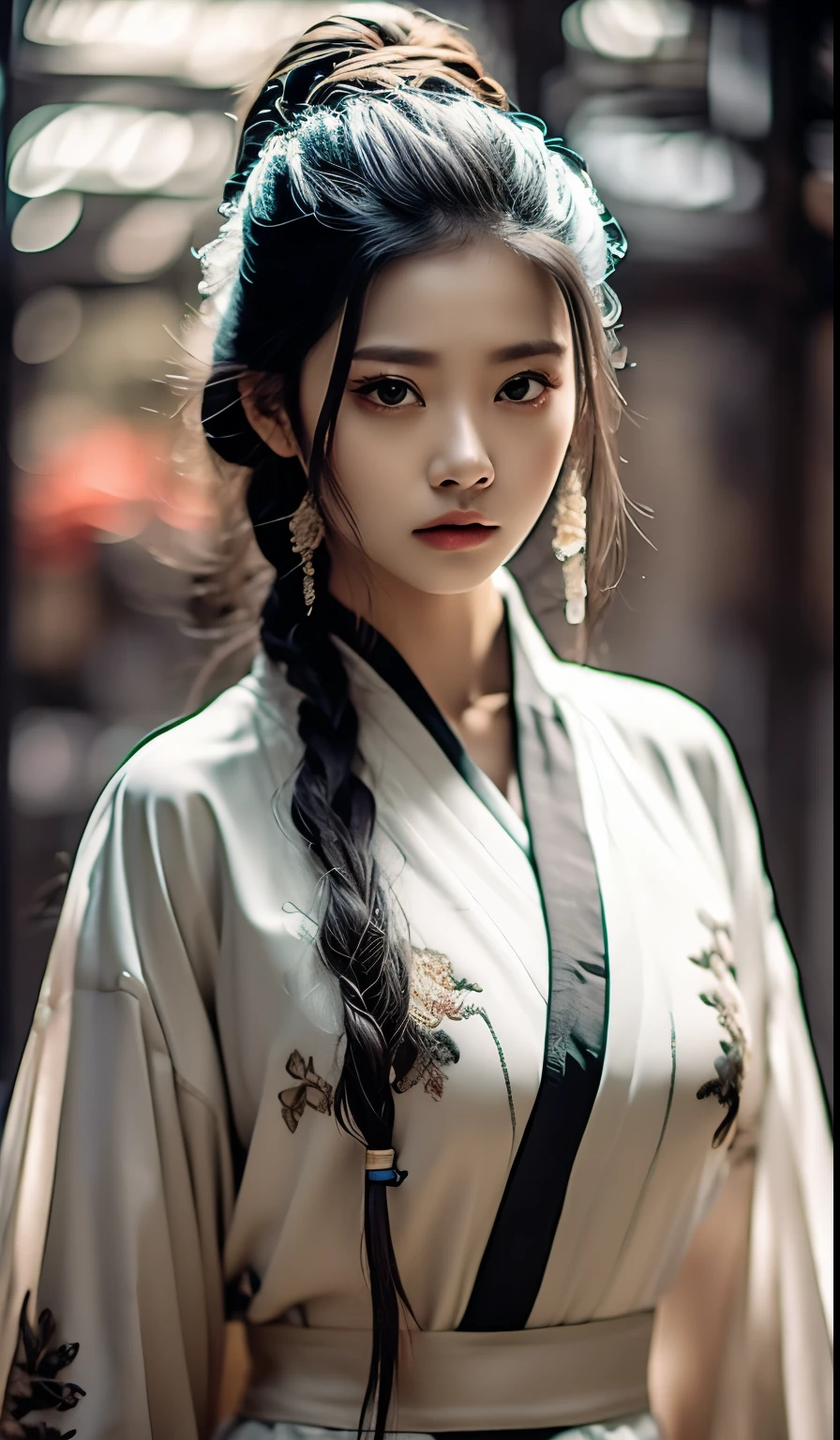 best quality, masterpiece, high resolution, wuxia 1girl, Chinese dress, super Beautiful face, super beautiful eye, Super beautiful hair