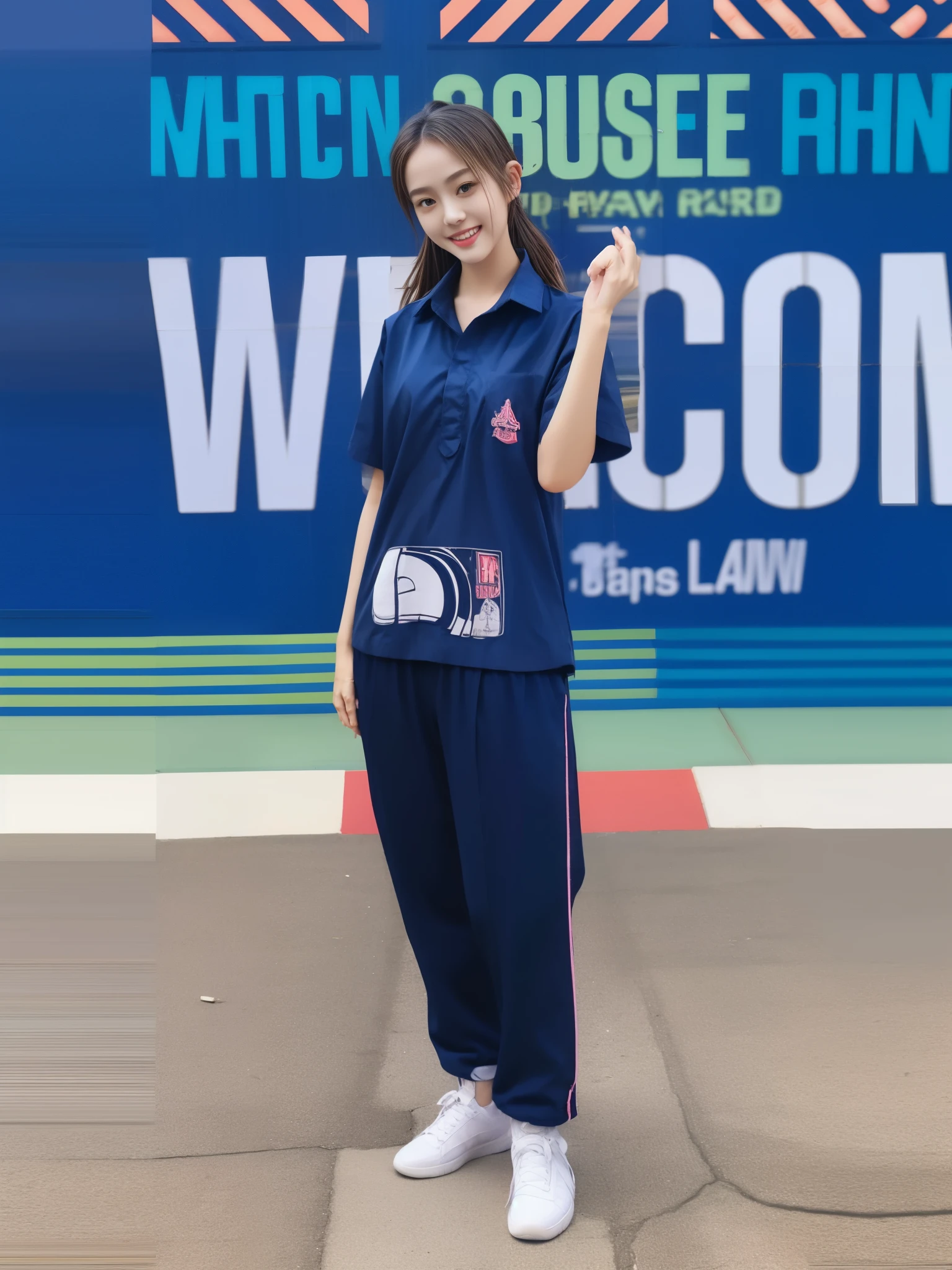(best quality,10,10,height,Masterpiece:1.2),Special details,(realistic,Realistic picture,Realistic photos:1.37),1 Cute girl in the kitchen,shiny, skin shiny,only,smile softly,BDclothelue shirt:1.3)),short sleeve,shirt, Long pants.,(navy_long_track pants:1.1), ((Kitchen Background)),Dynamic angle,excited,Face focus,dynamic poses,from behind,focus on ass,Masterpiece, best quality, ultra realistic, hyper detail, 8k resolution, raw photos, Sharp focus, ((Navy blue shirt:1.1)), short sleeve, long route, perfect body, 2 mature women, 18 years old, Cinema-grade lighting system,blue sweatpants,exercise cloth,correct anatomy,perfect body, correct body, Sharp face, Correct body anatomical, full body, realistic gestures, long-haired, realistic poses,Wear long shorts...........................,The legs are long.,Good shape,carved girl, Slender figure, model, Good shape, beautiful body,blue sweatpants, two girls kissing