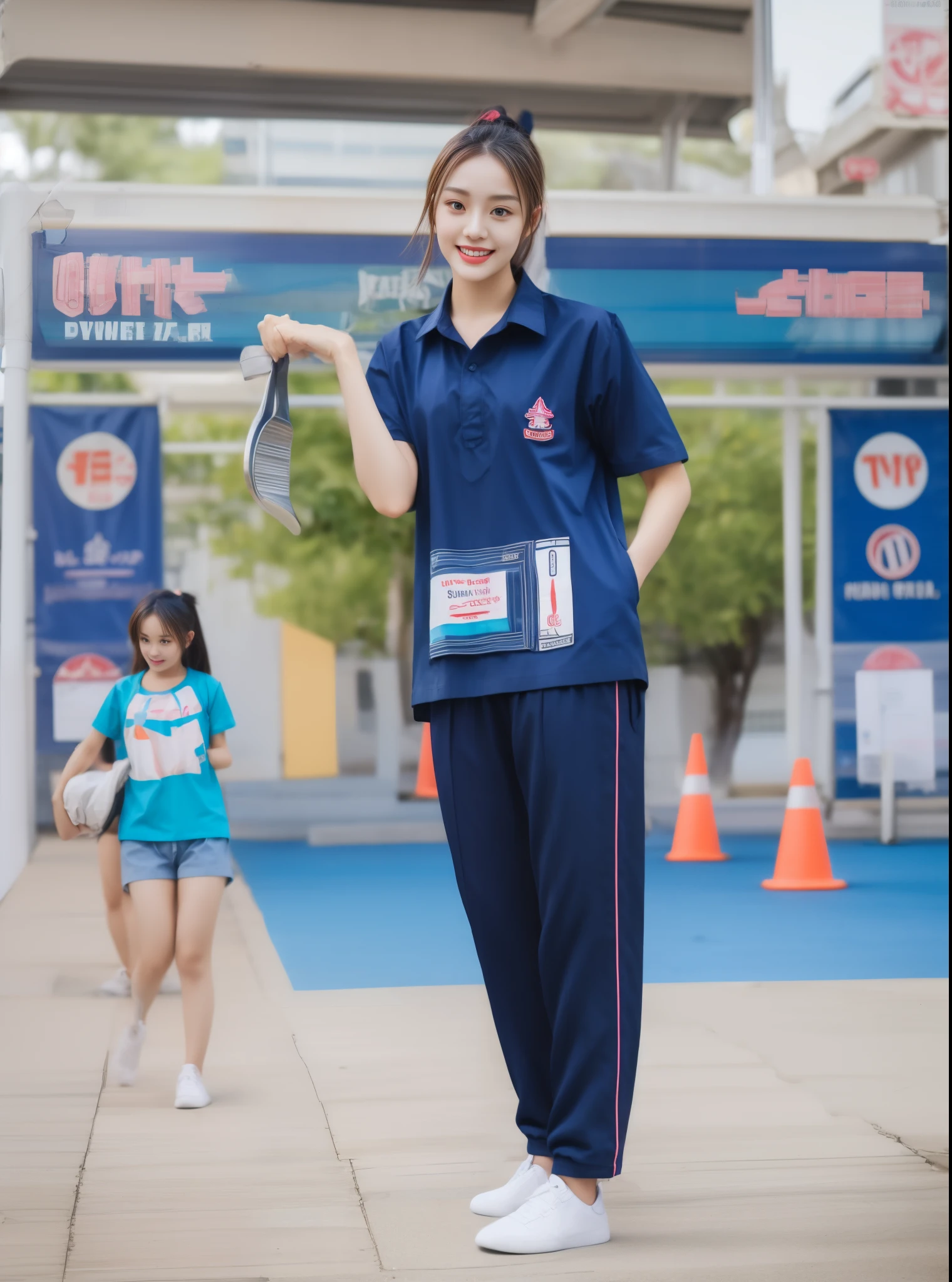 (best quality,10,10,height,Masterpiece:1.2),Special details,(realistic,Realistic picture,Realistic photos:1.37),1 Cute girl in the kitchen,shiny, skin shiny,only,smile softly,BDclothelue shirt:1.3)),short sleeve,shirt, Long pants.,(navy_long_track pants:1.1), ((Kitchen Background)),Dynamic angle,excited,Face focus,dynamic poses,from behind,focus on ass,Masterpiece, best quality, ultra realistic, Too many details, 8k resolution, raw photos, Sharp focus, ((Navy blue shirt:1.1)), short sleeve, long route, perfect body, 2 mature women, 18 years old, Cinema-grade lighting system,blue sweatpants,exercise cloth,correct anatomy,perfect body, correct body, Sharp face, Correct body anatomical, full body, realistic gestures, long-haired, realistic poses,Wear long shorts...........................,The legs are long.,Good shape,carved girl, Slender figure, model, Good shape, beautiful body,blue sweatpants, two girls kissing