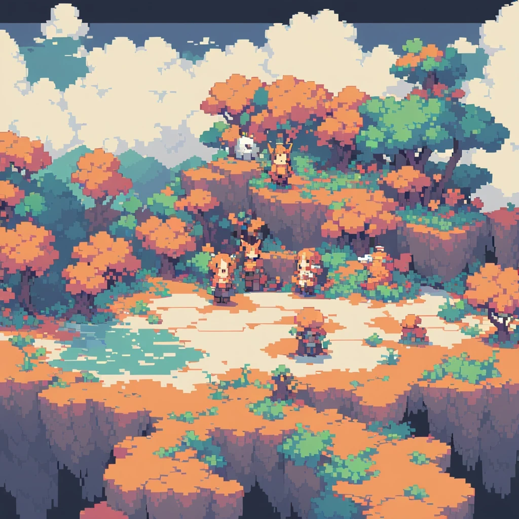 The prompt for generating a pixel art could be: "pixel art,(best quality, high resolution, detailed),(retro, nostalgic) colors,8-bit style,crisp lines and edges,small canvas,blocky pixels,limited color palette,low-fi graphics,vibrant and saturated colors,iconic pixel characters,simplified shapes and forms"