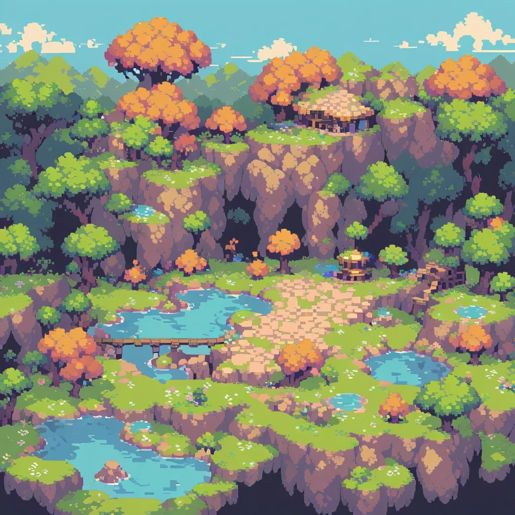 pixel art,pixelated,8-bit,retro game,vibrant colors,detailed sprites,retro style,pixel animation,low resolution