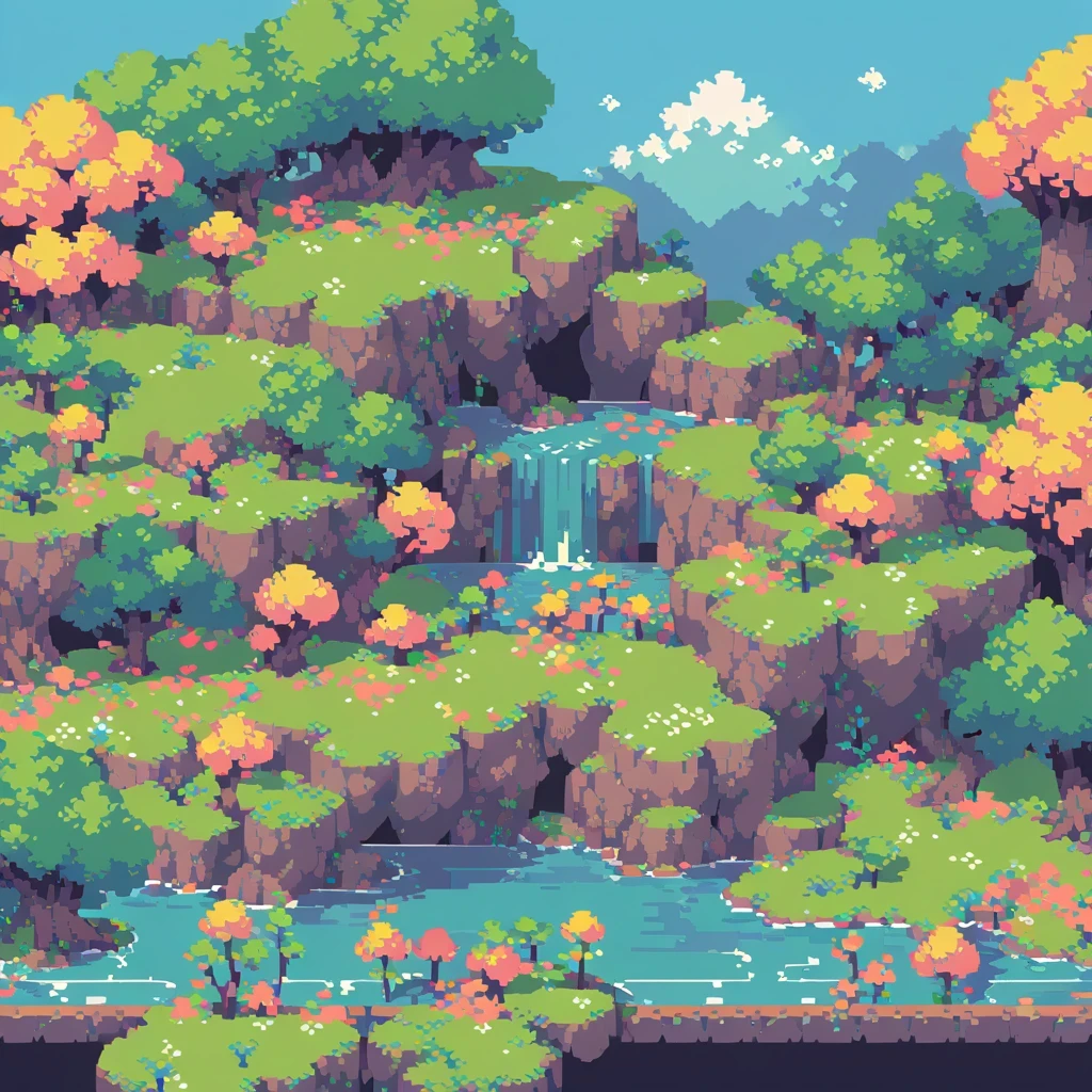 pixel art,pixelated,8-bit,retro game,vibrant colors,detailed sprites,retro style,pixel animation,low resolution