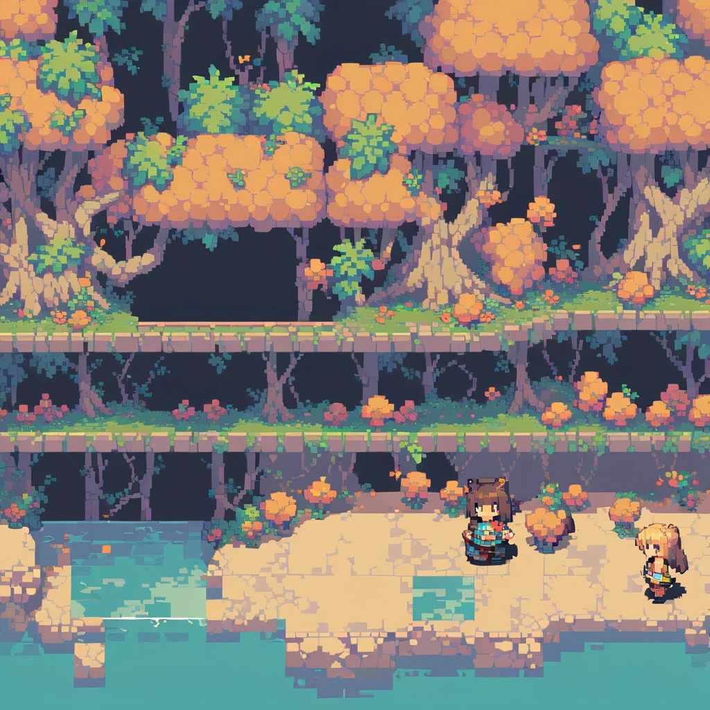 pixel art,pixelated,8-bit,retro game,vibrant colors,detailed sprites,retro style,pixel animation,low resolution