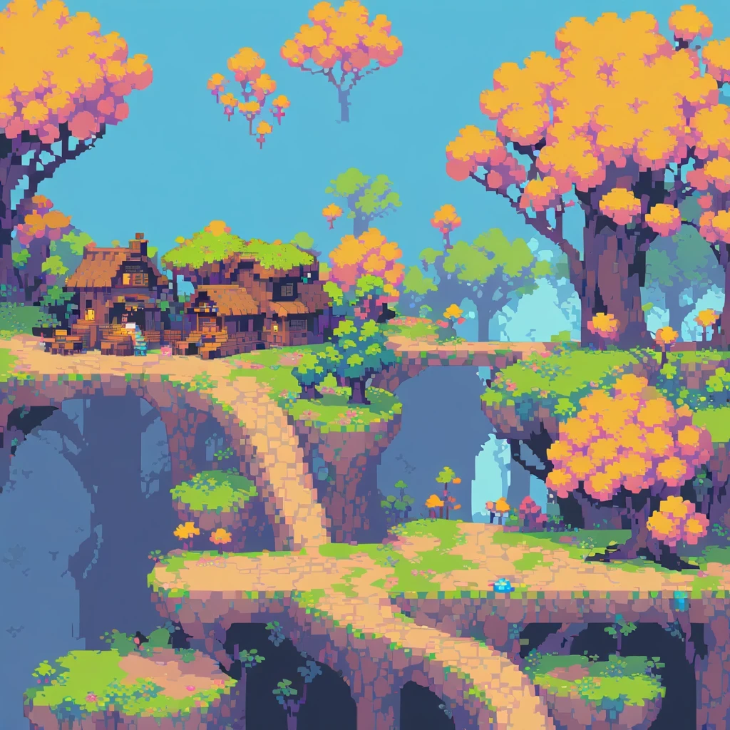 pixel art,pixelated,8-bit,retro game,vibrant colors,detailed sprites,retro style,pixel animation,low resolution