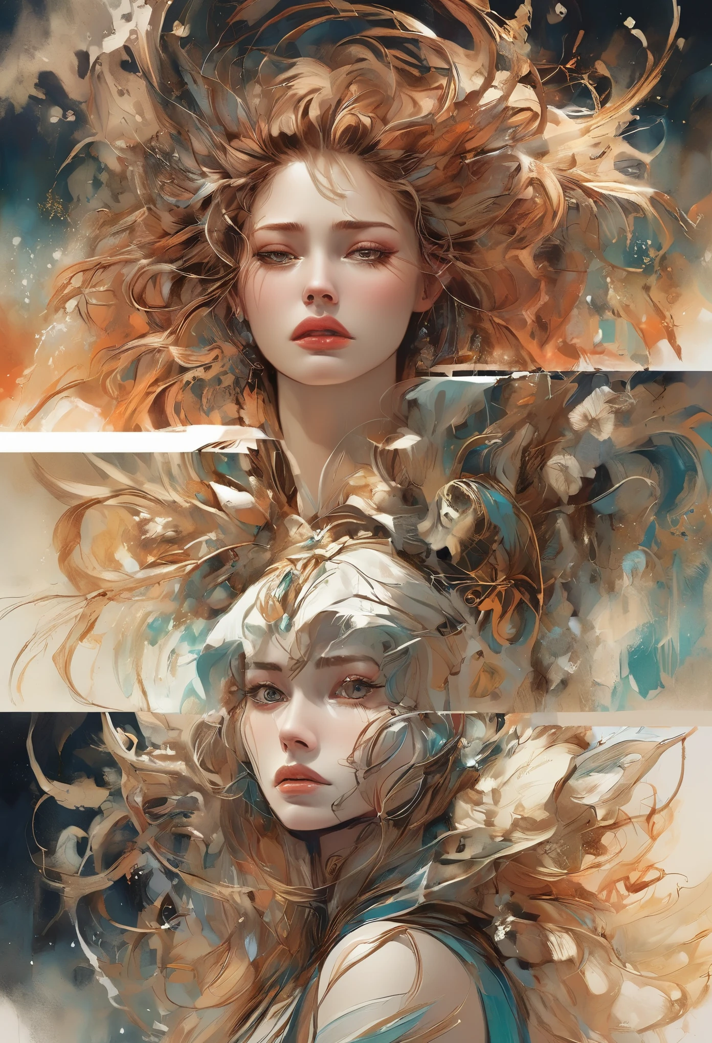 comic storyboard:1.8, crying witch