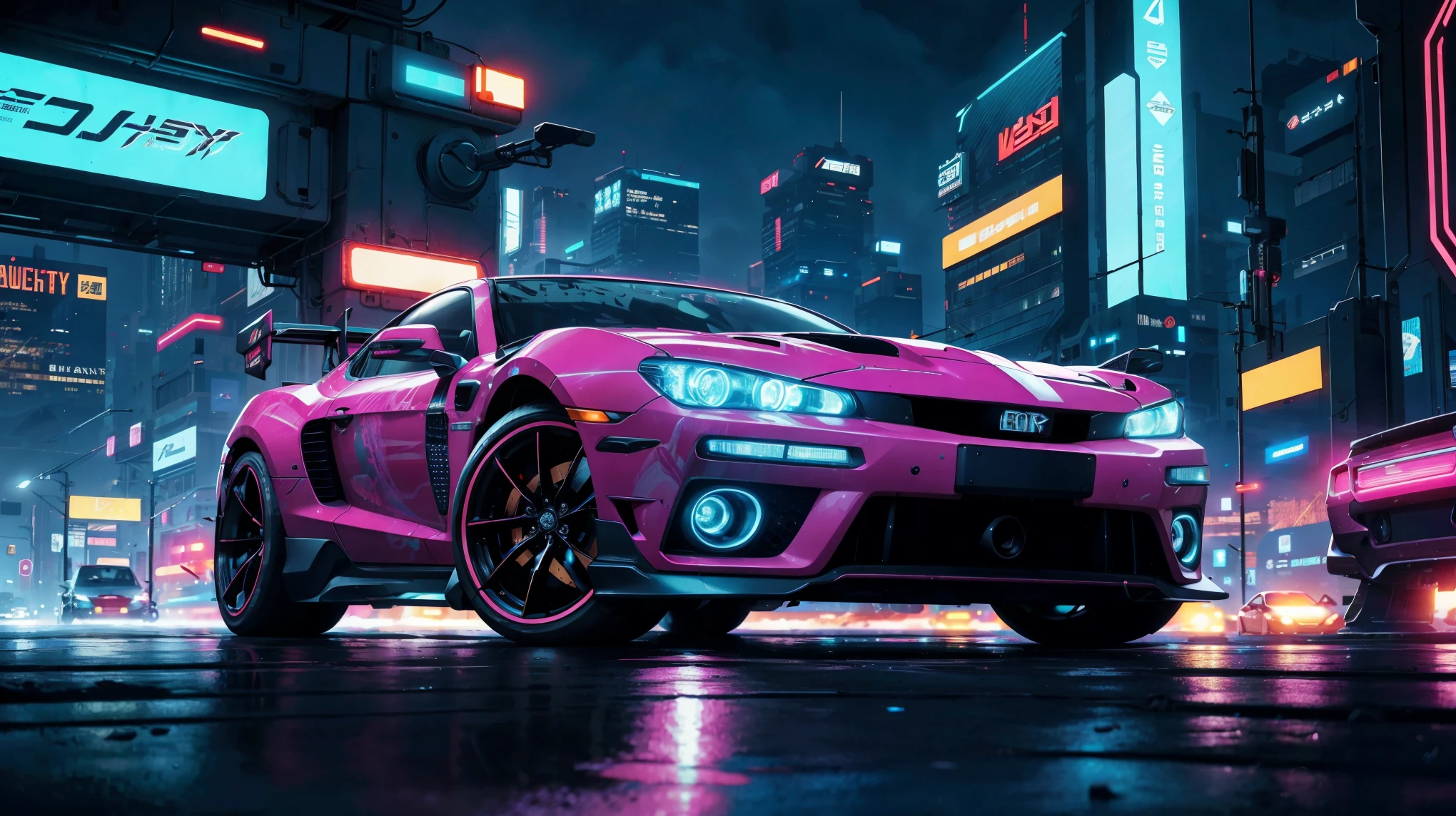 cyberpunk style, neon car, fashion design, centered, approaching perfection, highly detailed, smooth, sharp focus, illustration, approaching perfection, intricate details,  ultra-high definition, 8k resolution
