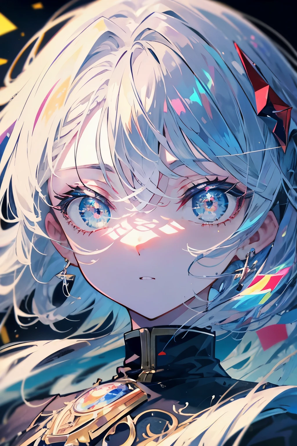 (Arte de alta calidad,anime,Ultra detallado),(La mejor calidad,4k,8k,Altas Resoluciones,Obra maestra:1.2),hermosos labios detallados,Ojos y cara extremadamente detallados,Pelo rojo,ojos brillantes, ojos azules, (Detalle Ojos:1.3), En pie,Paisaje de la ciudad