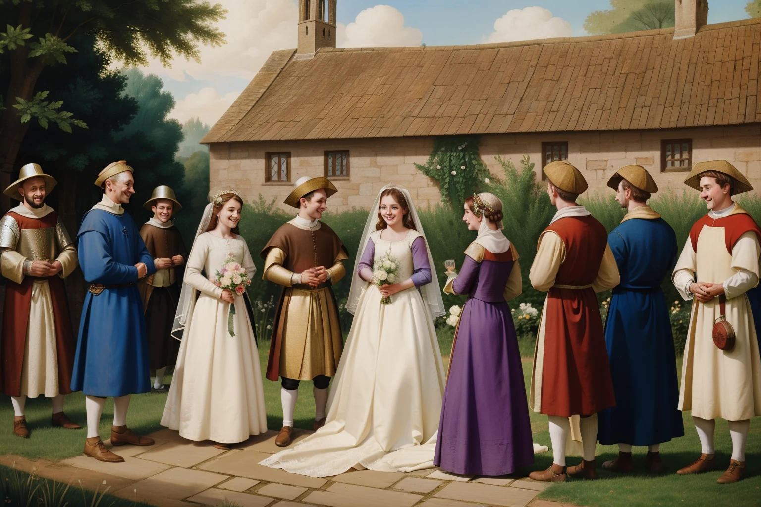 England, 1361. A joyful village wedding, (((14th century)))