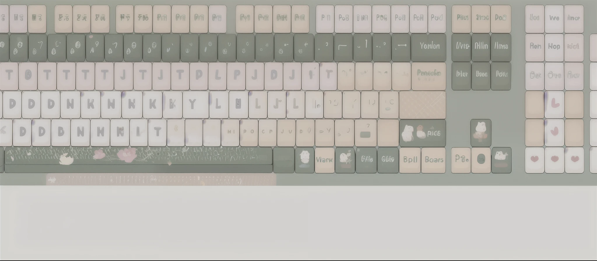 (masterpiece, best quality:1.2), Keycap design, keyboard, graphic design, masterpiece, best quality, best resolution, HD details
