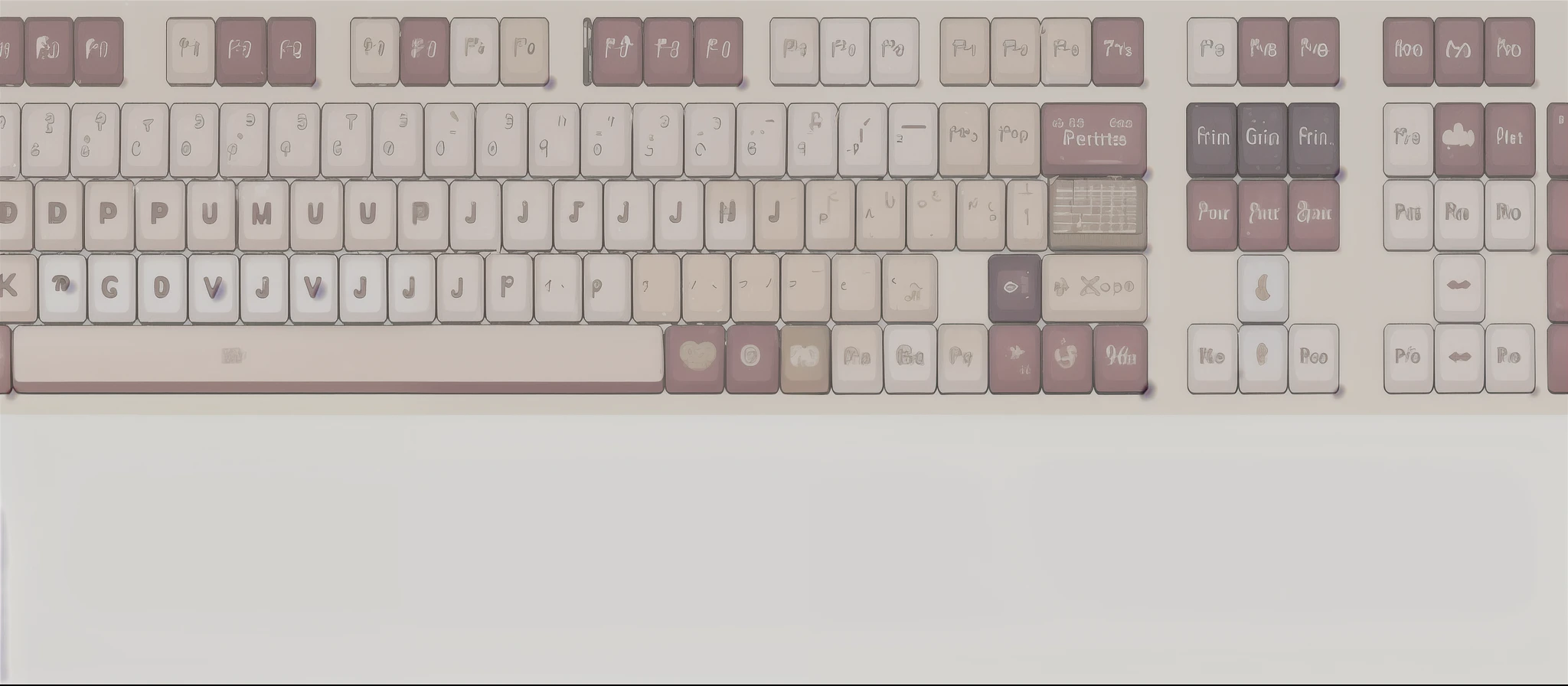 (masterpiece, best quality:1.2), Keycap design, keyboard, graphic design, masterpiece, best quality, best resolution, HD details